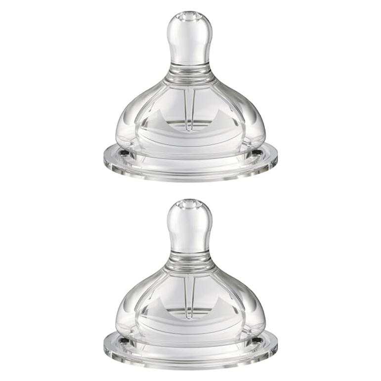 Tetina de Biberón Closer to Nature 100% Silicona Anticólico 2 Pzas