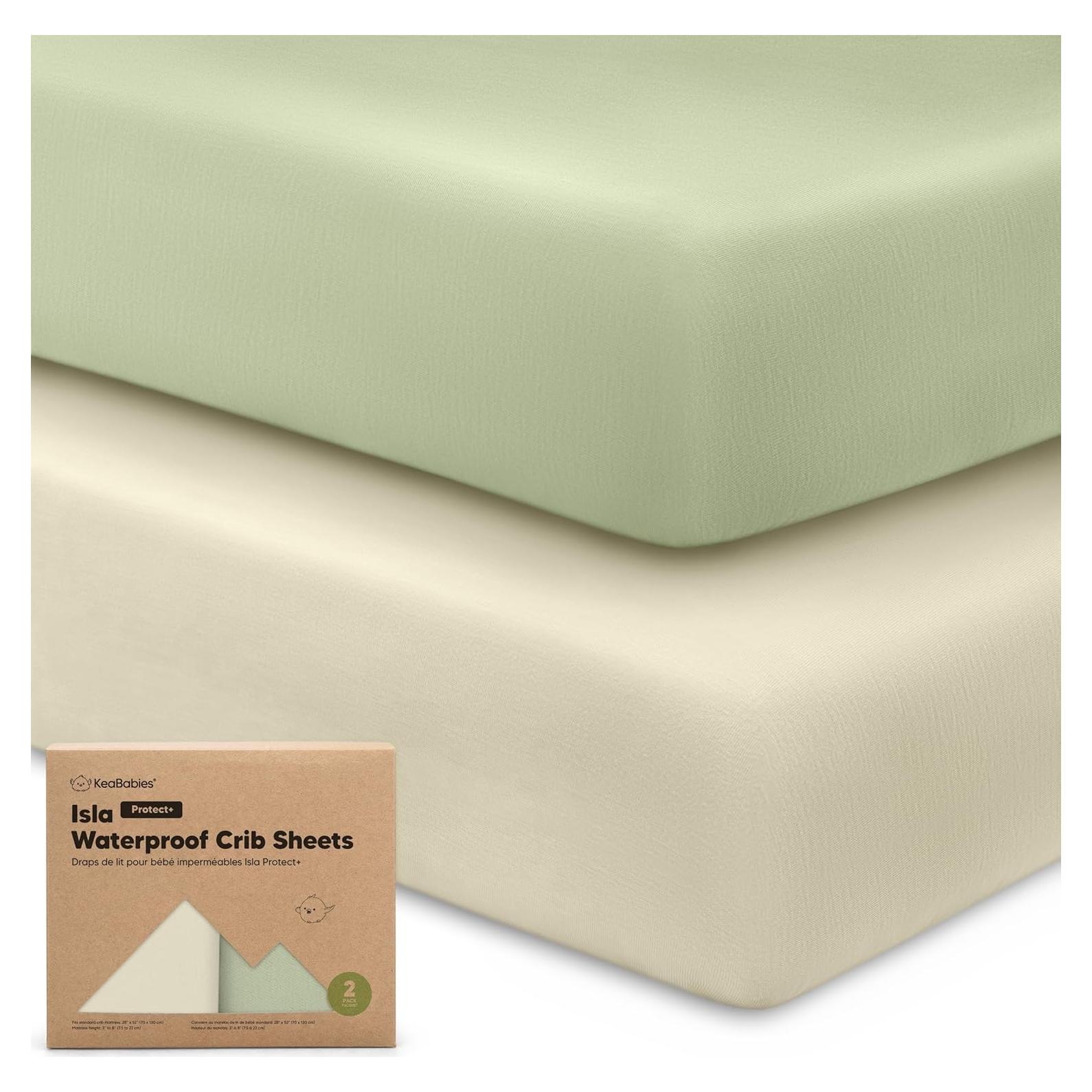 Paquete de 2 Sábanas Impermeables KeaBabies 132x71 cm