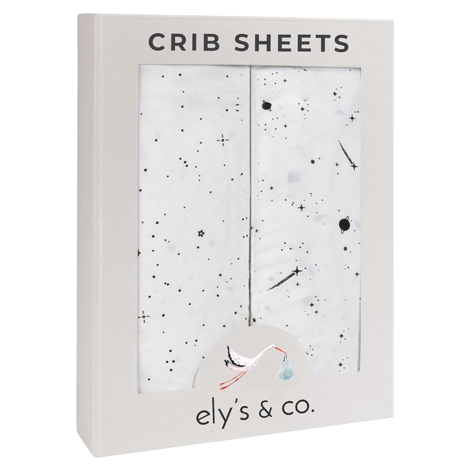 Sábanas de Cuna Ely's & Co. 100% Algodón Jersey 2 Piezas