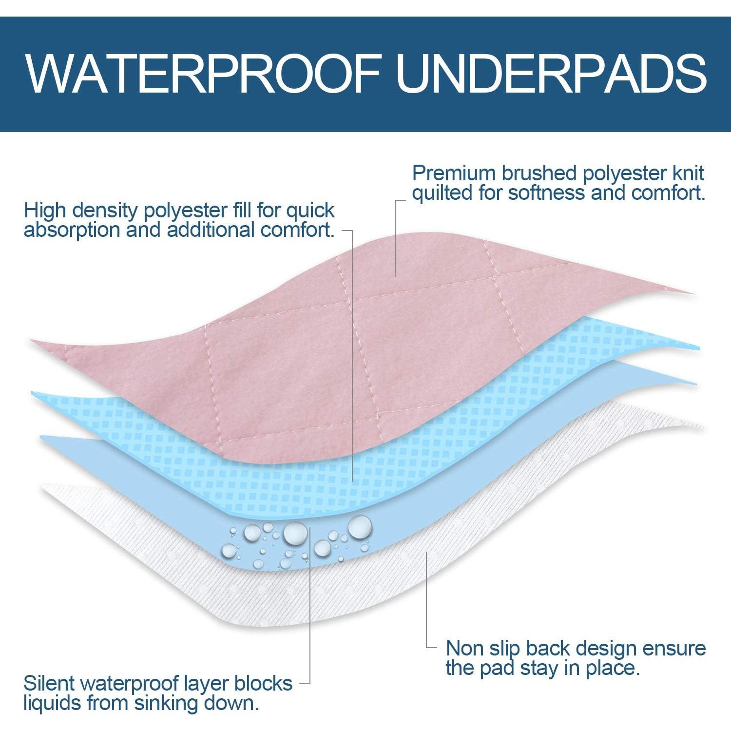 Almohadillas de cama impermeables Moonsea 86x91 cm 2 paquetes