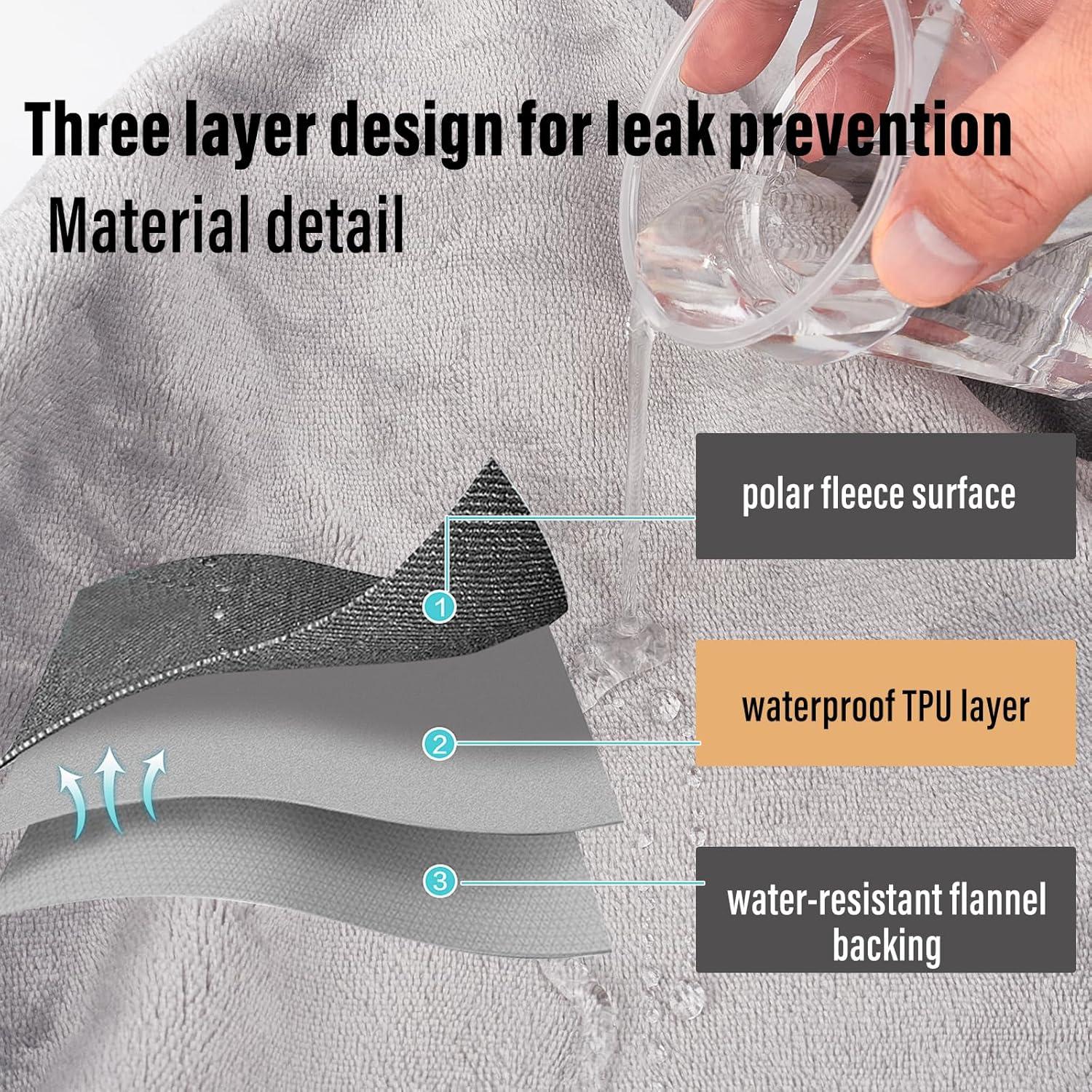 Manta Impermeable Ahinahwap 101.6x152.4cm Gris Oscuro/Plateado