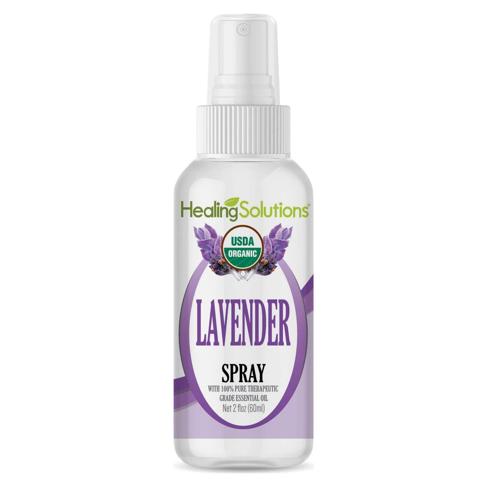 Rocío de Lavanda Orgánico Healing Solutions 59 ml Spray Relajante