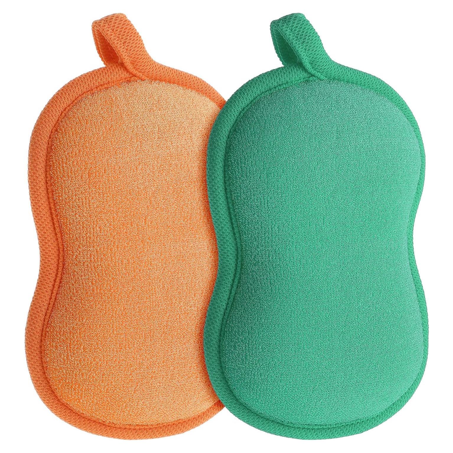 Esponja de Baño para Bebés 2 Pcs Suave y Absorbente