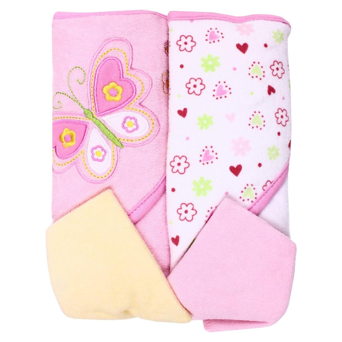 Conjunto de Toallas y Paños de Baño Spasilk Bebé 4 Piezas