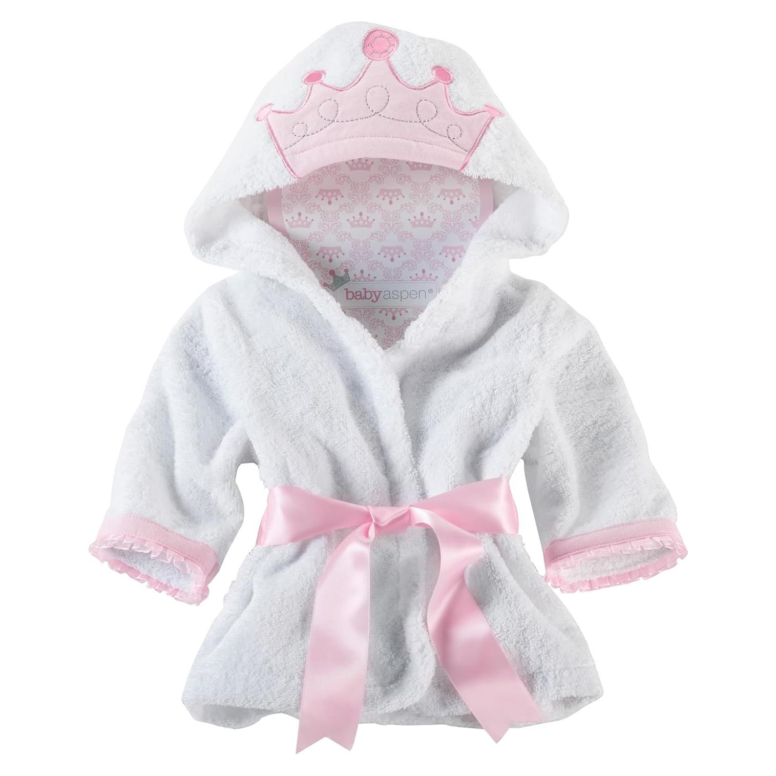 Bata de Baño para Bebé Aspen Princesa Pequeña 0-9 Meses