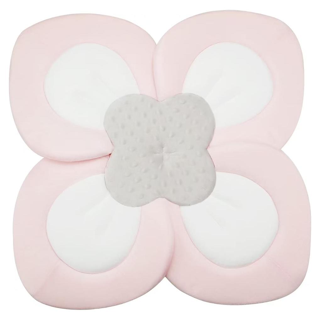 Almohadilla de Baño para Bebés PandaEar Rosa Suave y Segura