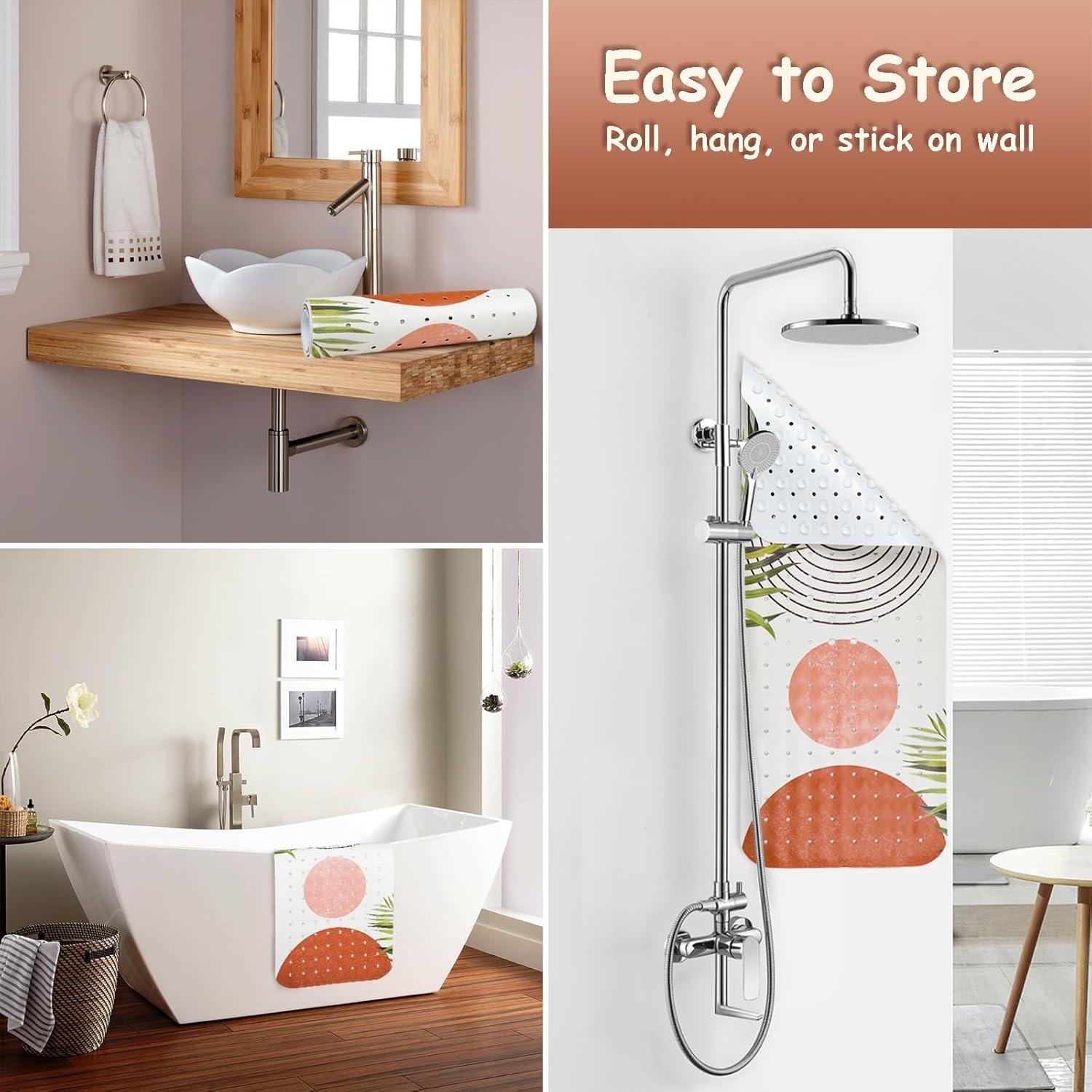 Alfombra de Baño Antideslizante Aquoechd Boho 100.3x40.6cm