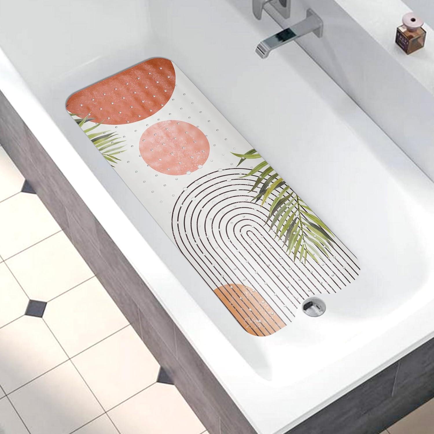 Alfombra de Baño Antideslizante Aquoechd Boho 100.3x40.6cm