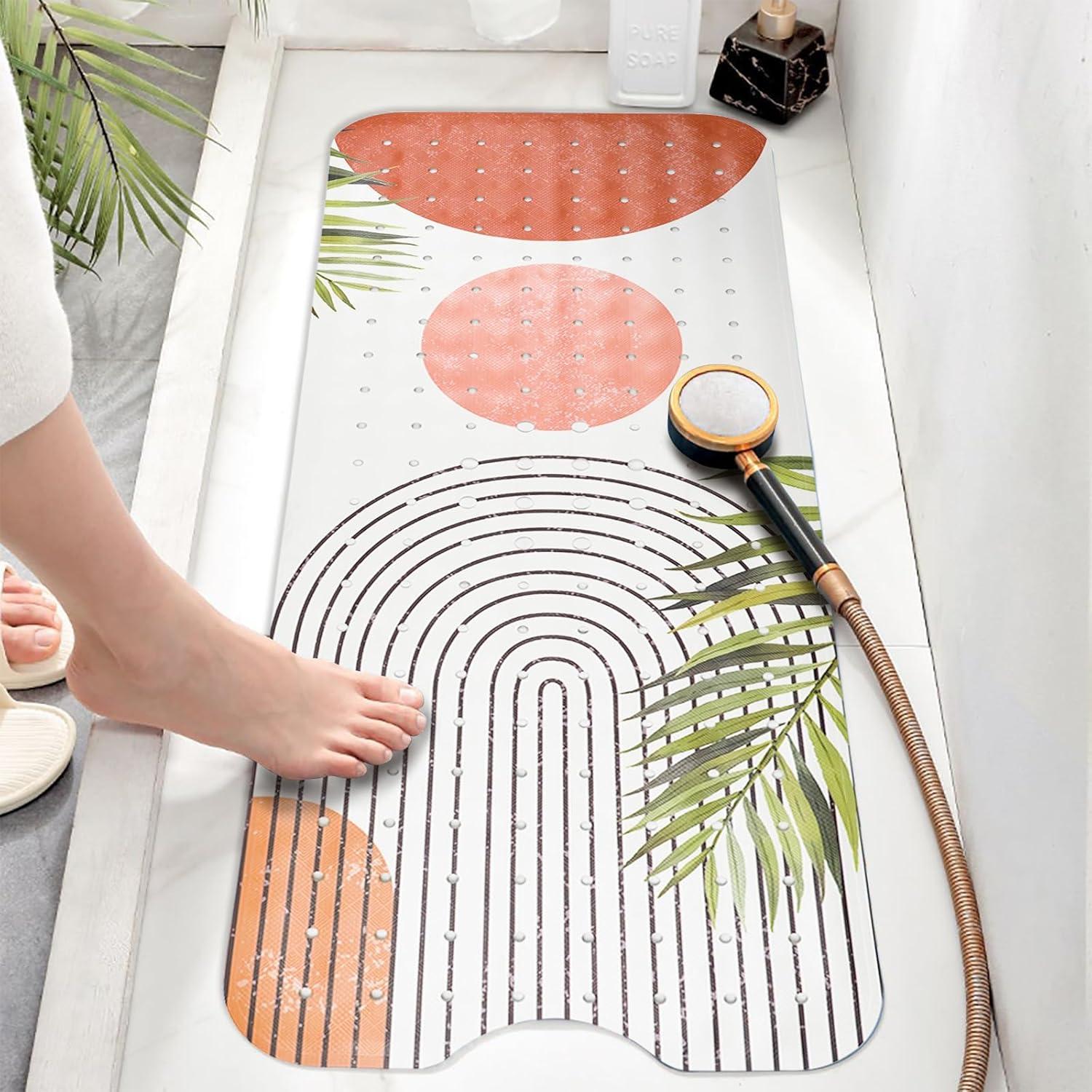 Alfombra de Baño Antideslizante Aquoechd Boho 100.3x40.6cm