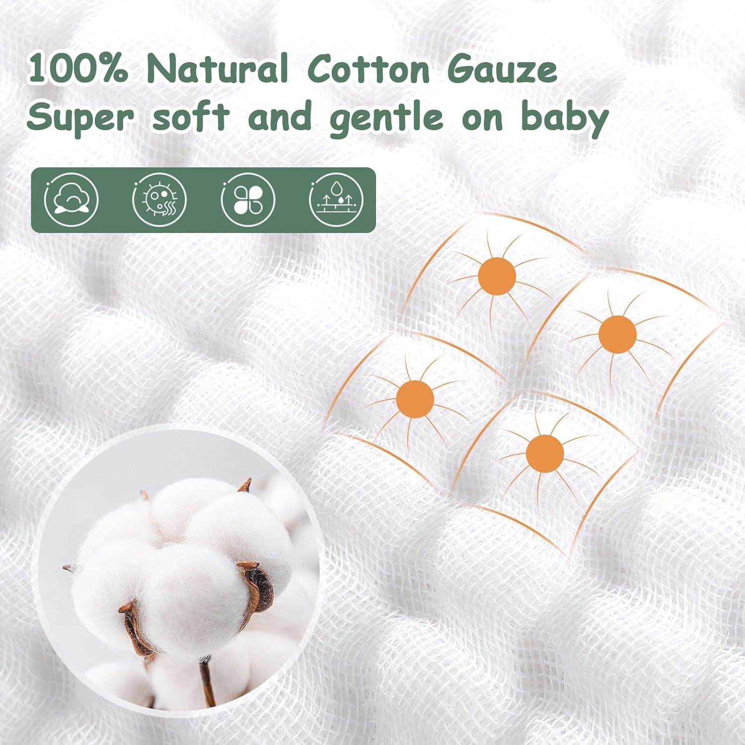 Paños de Lavado para Bebés Looxii 100% Algodón 6 Piezas 30x30 cm