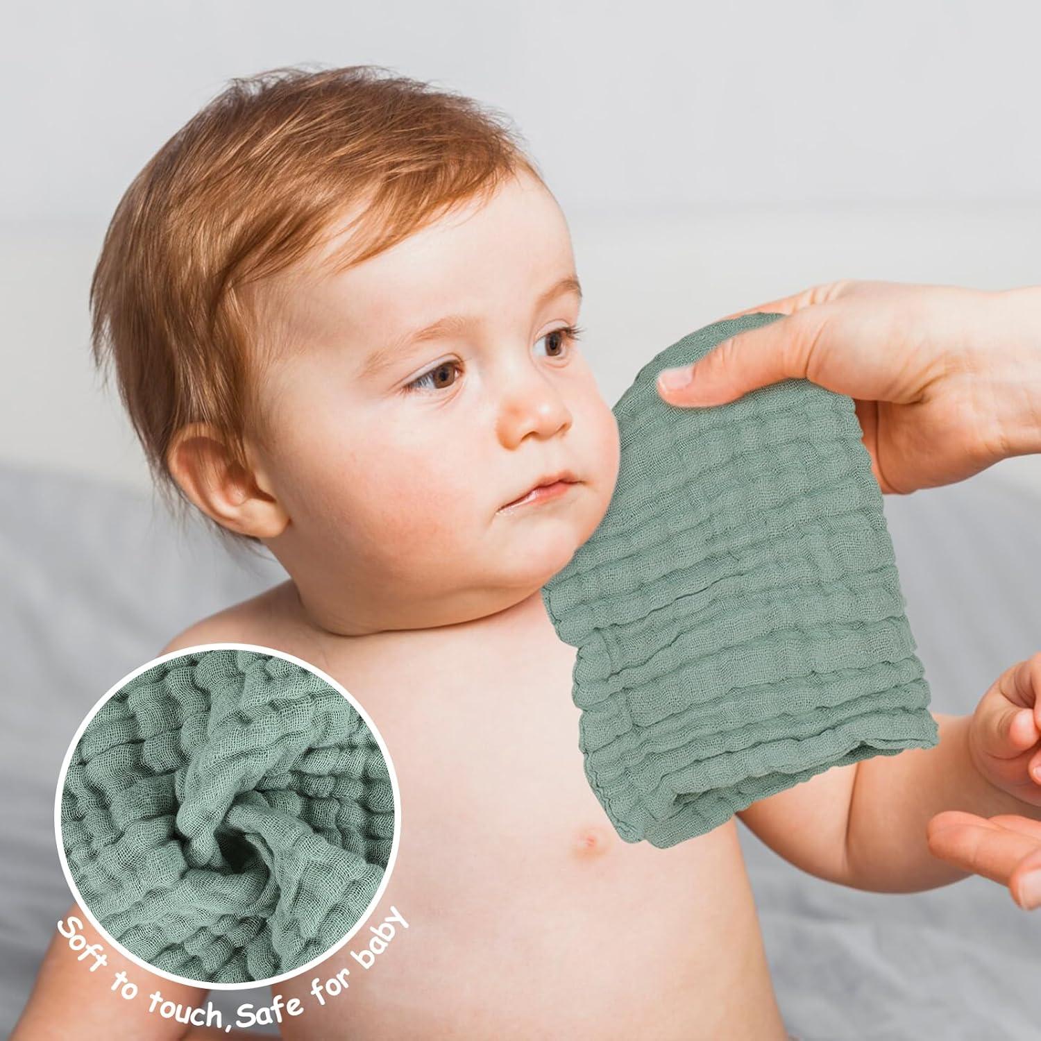 Paños de Lavado para Bebés Looxii 100% Algodón 6 Piezas 30x30 cm