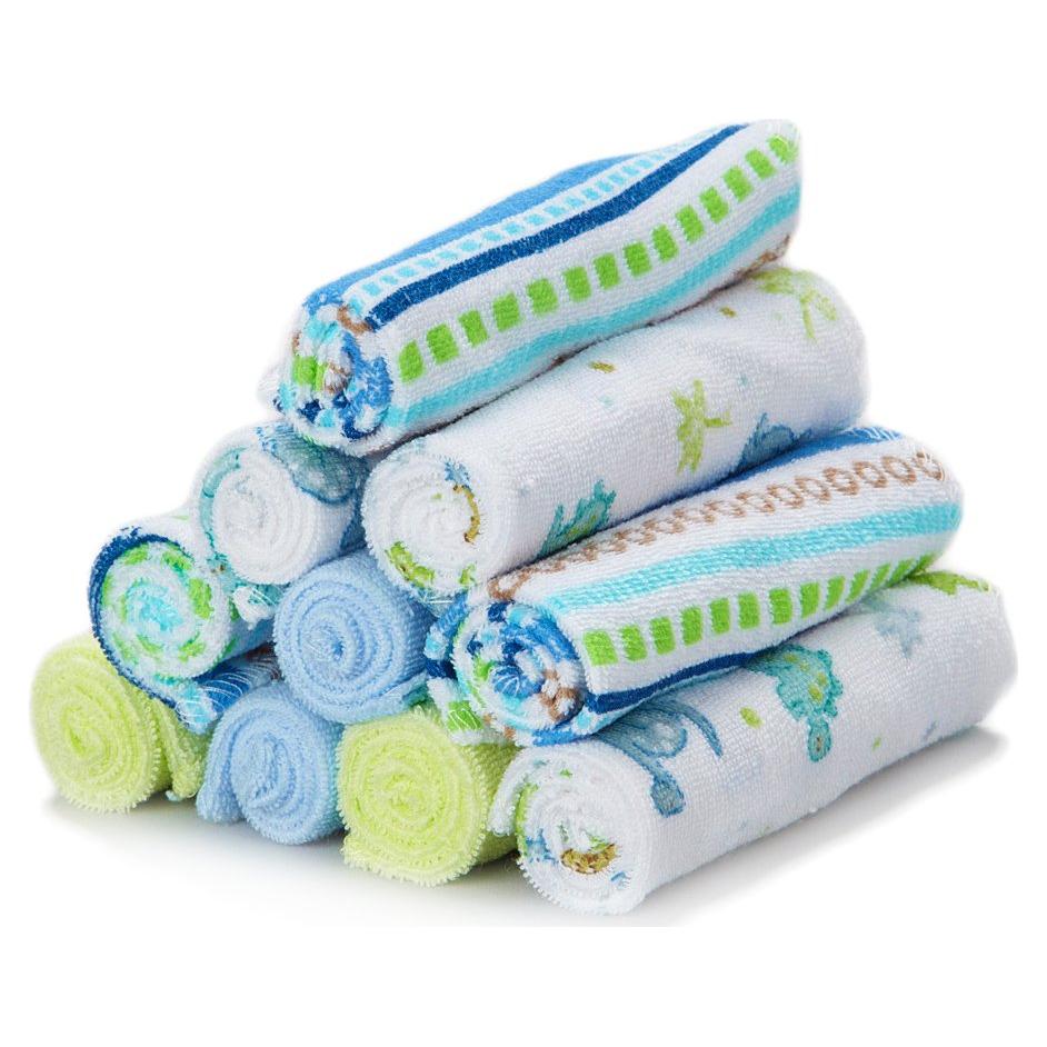 Paquete de 10 Paños de Baño Suaves Spasilk para Bebés