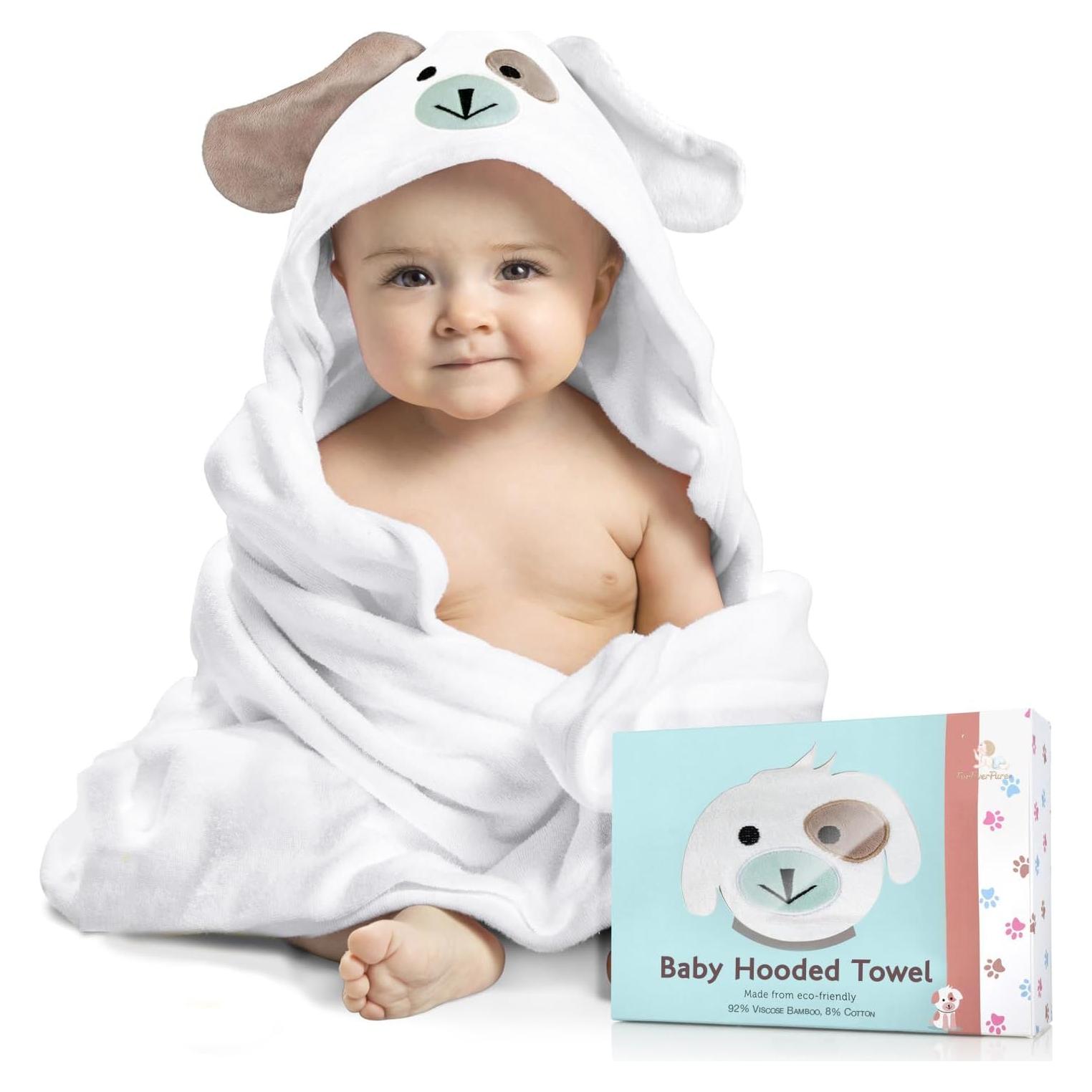 Toalla de Baño con Capucha FOREVERPURE - 89x89 cm, Viscosa Bambú