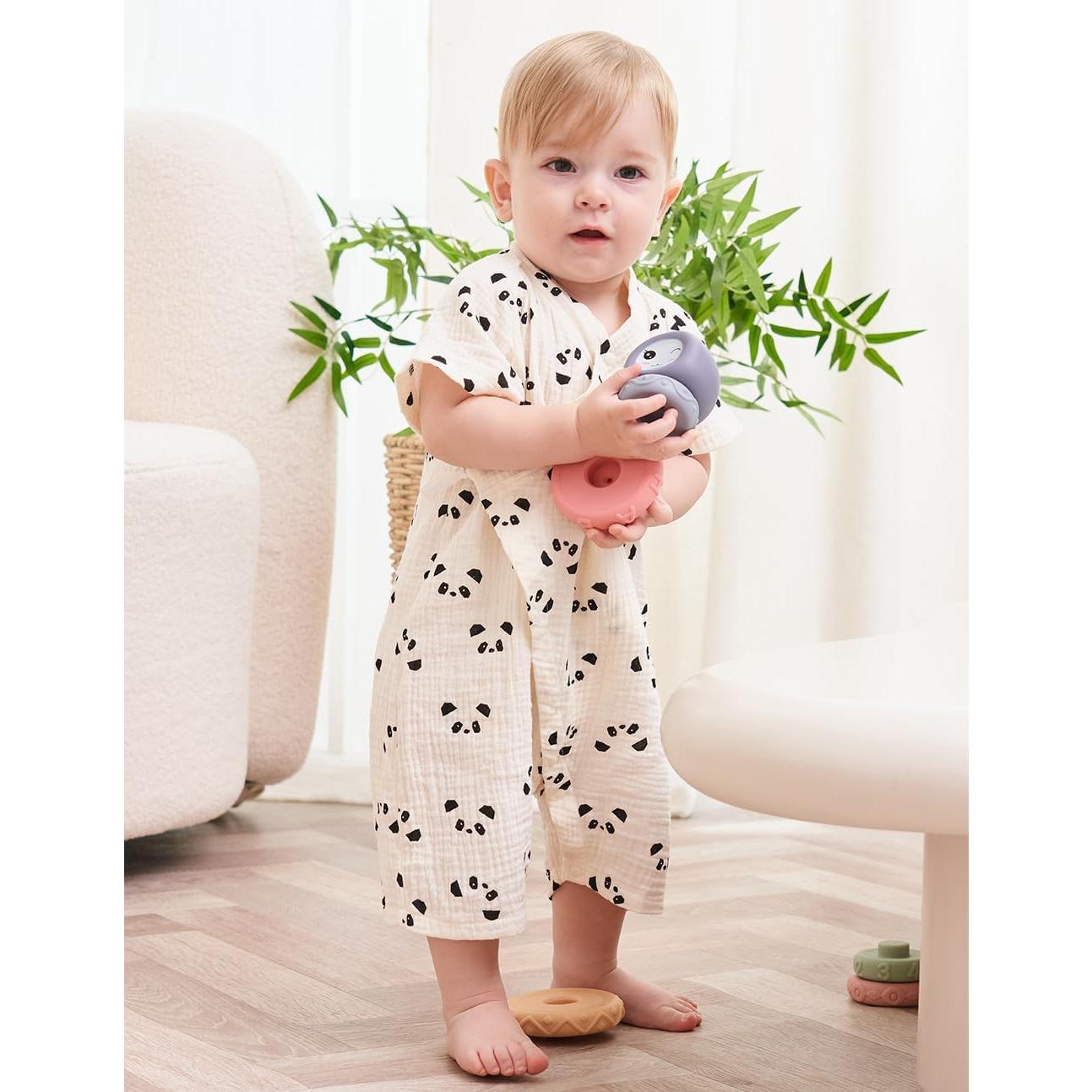 Bata de Kimono para Bebés BINIDUCKLING Muselina Algodón 3-6 Meses