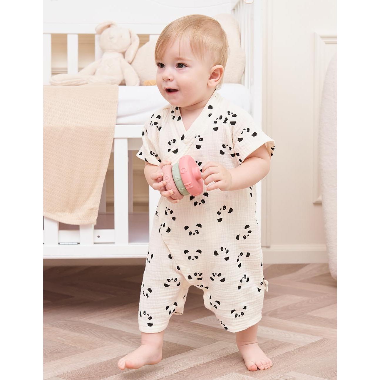 Bata de Kimono para Bebés BINIDUCKLING Muselina Algodón 3-6 Meses