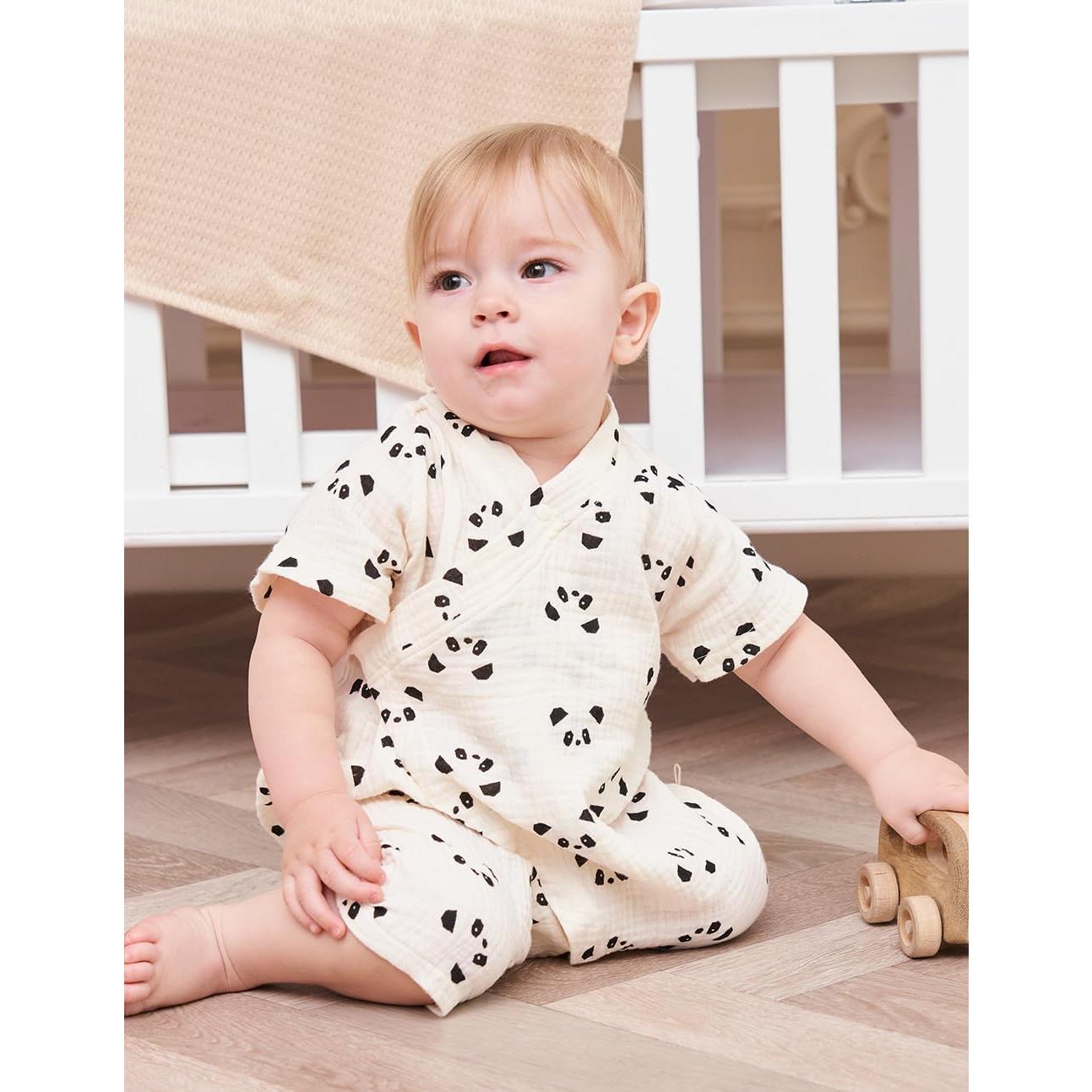 Bata de Kimono para Bebés BINIDUCKLING Muselina Algodón 3-6 Meses