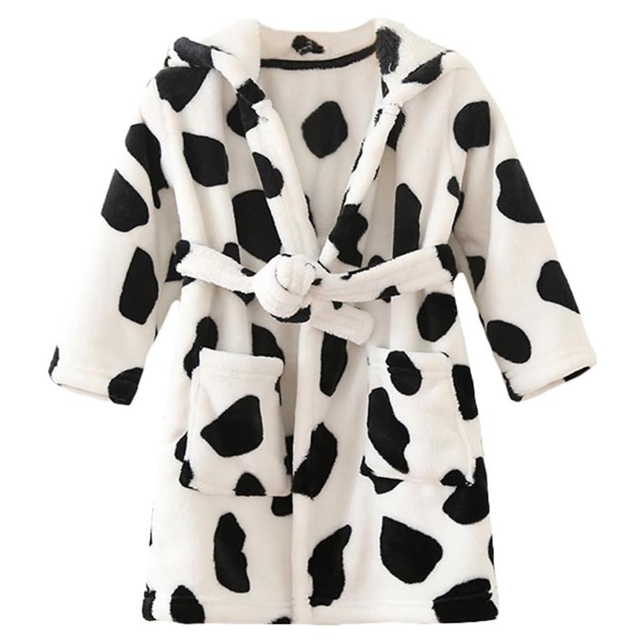 Bata para Niños YOLIA 4T Suave de Forro Polar con Capucha