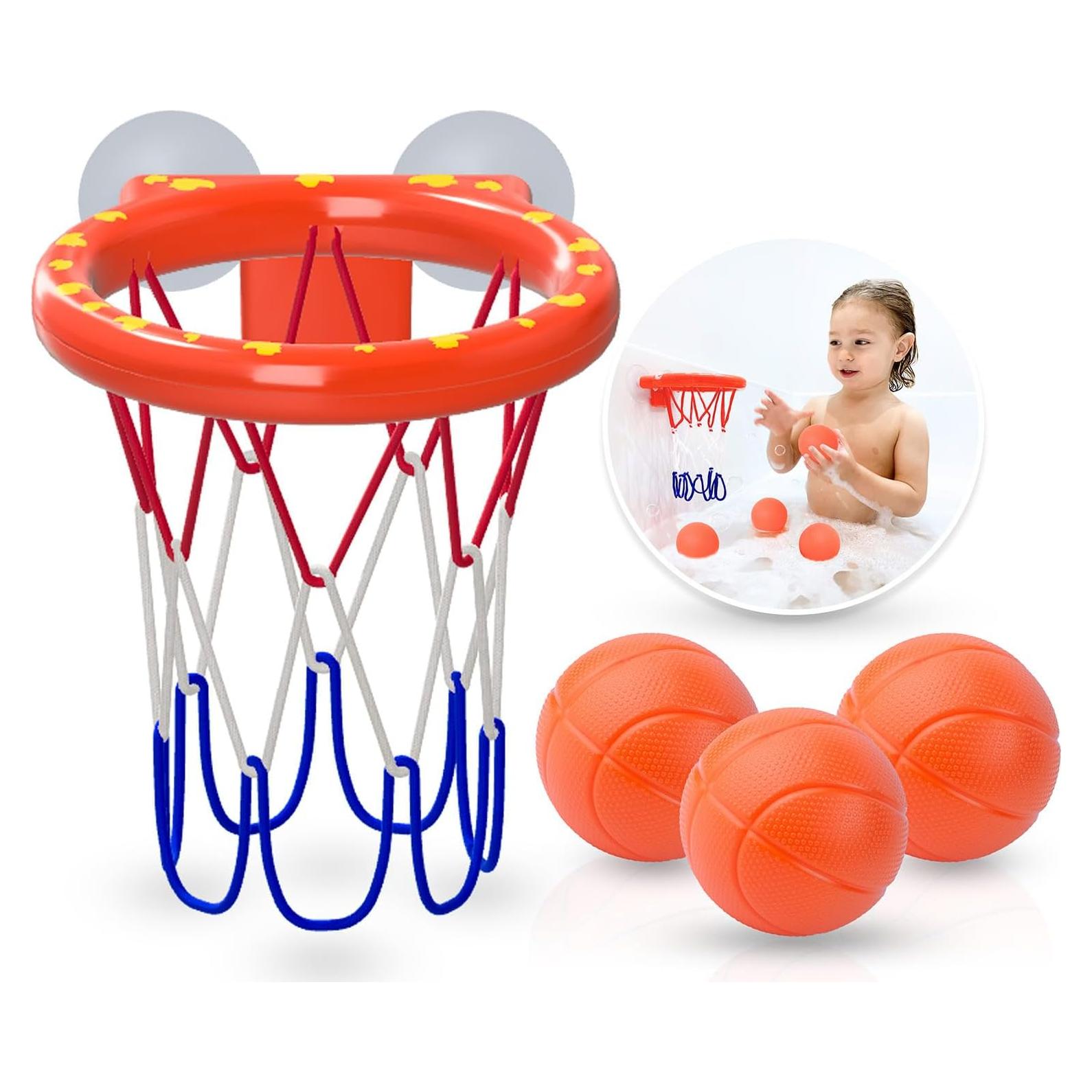 Aro de Baloncesto para Baño MARPPY con 3 Pelotas - Juguetes de Baño