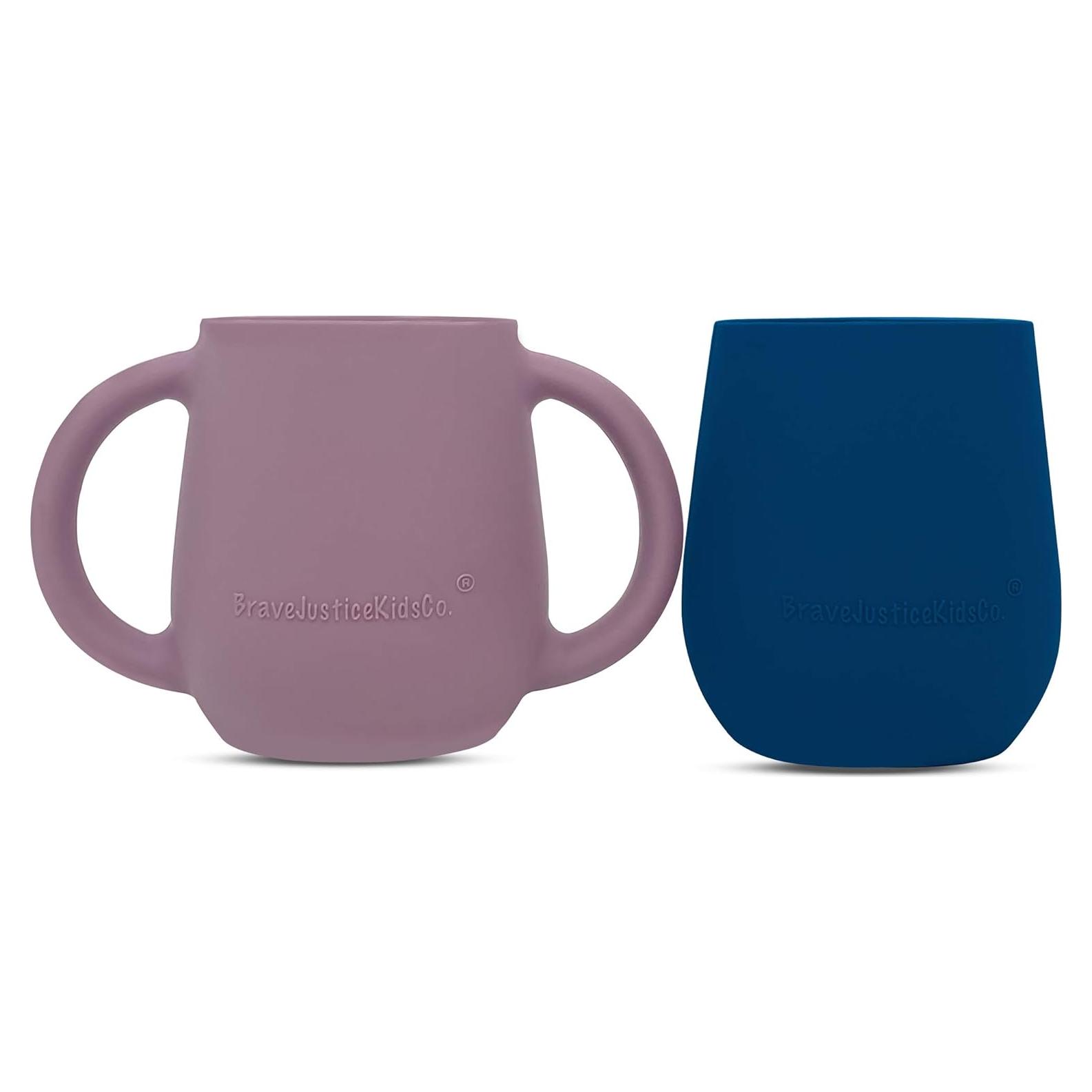 Tazas de Silicona para Bebé BraveJusticeKidsCo. 2 Unidades