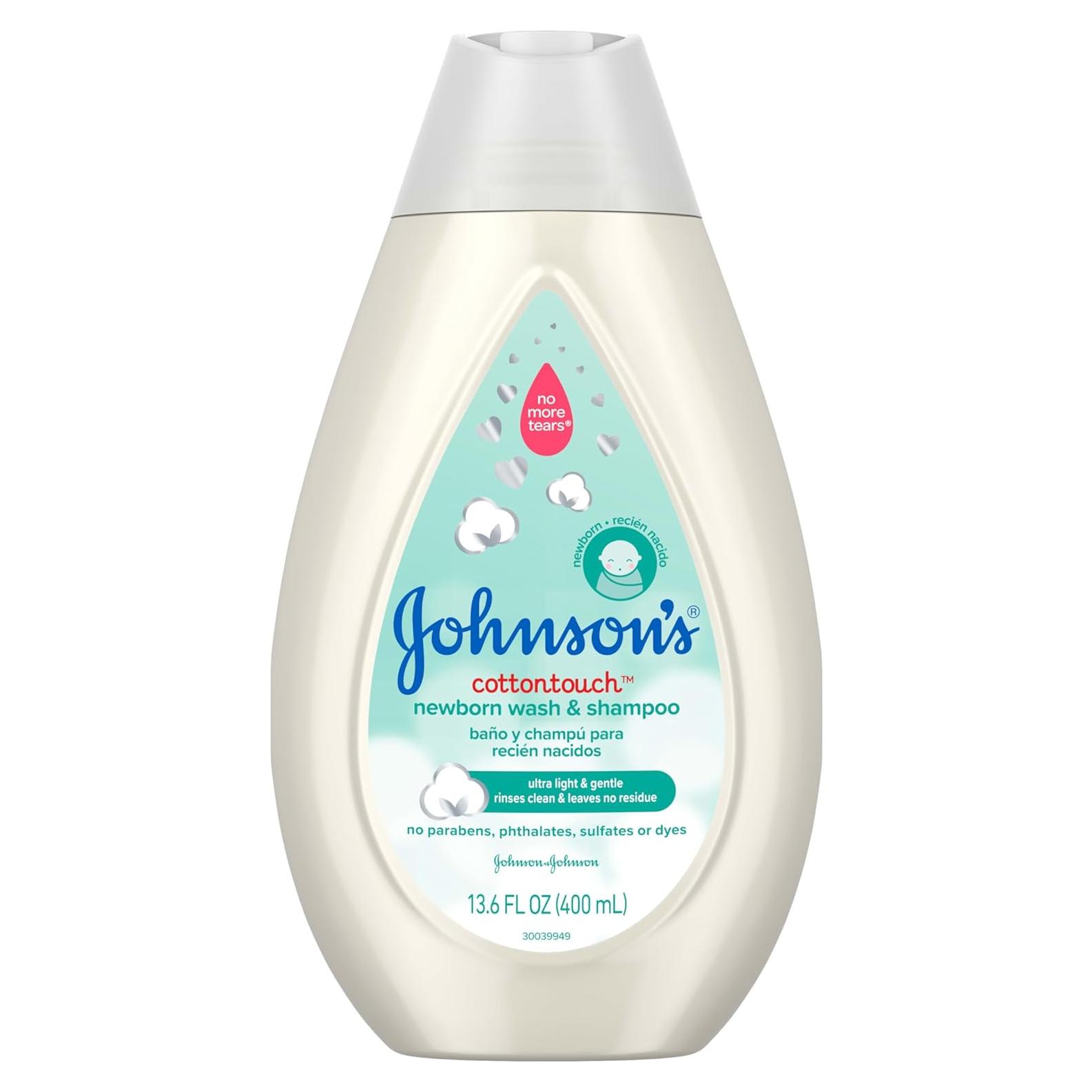 Jabón y Champú para Bebés Johnson CottonTouch 403.6 ml
