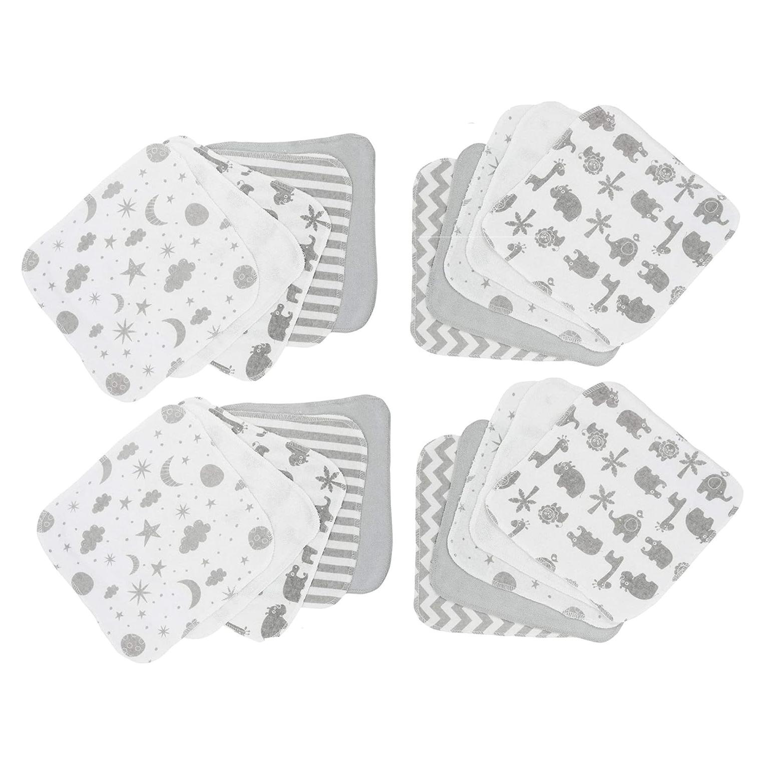 Conjunto de Toallitas de Lavado Spasilk 20 Unidades Celestial Gris