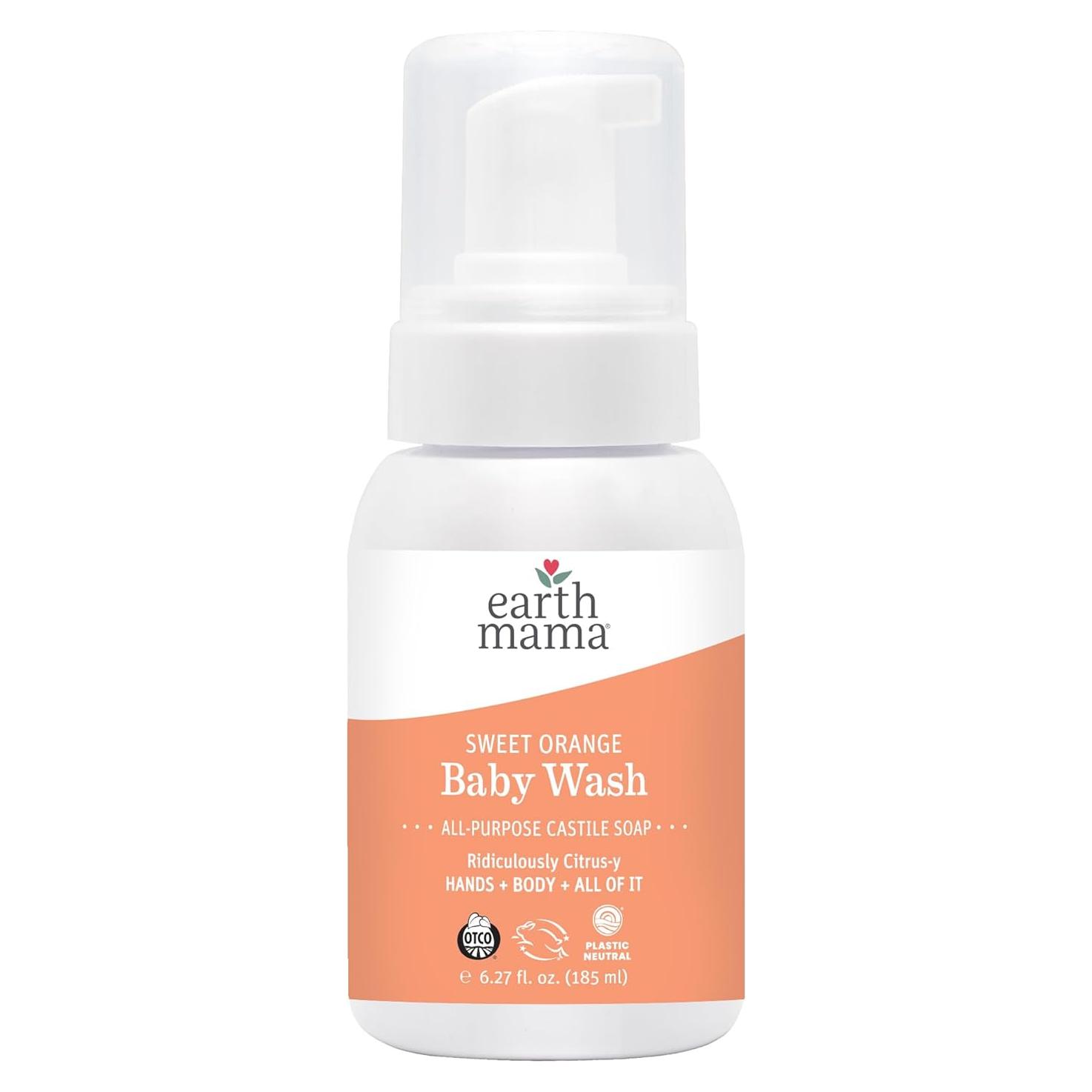 Jabón Líquido Espumoso para Bebés Earth Mama 185 ml