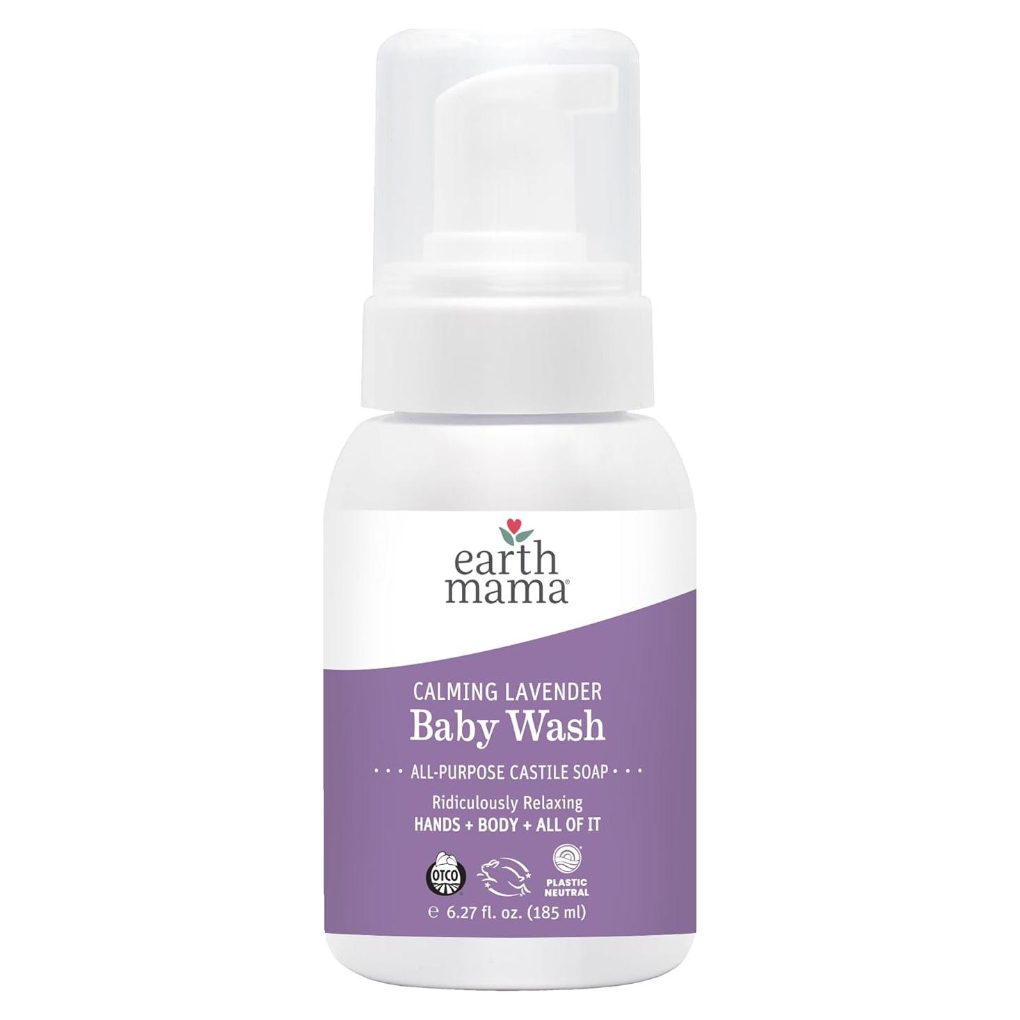 Jabón Espumoso de Lavanda Calmante Earth Mama 185 ml