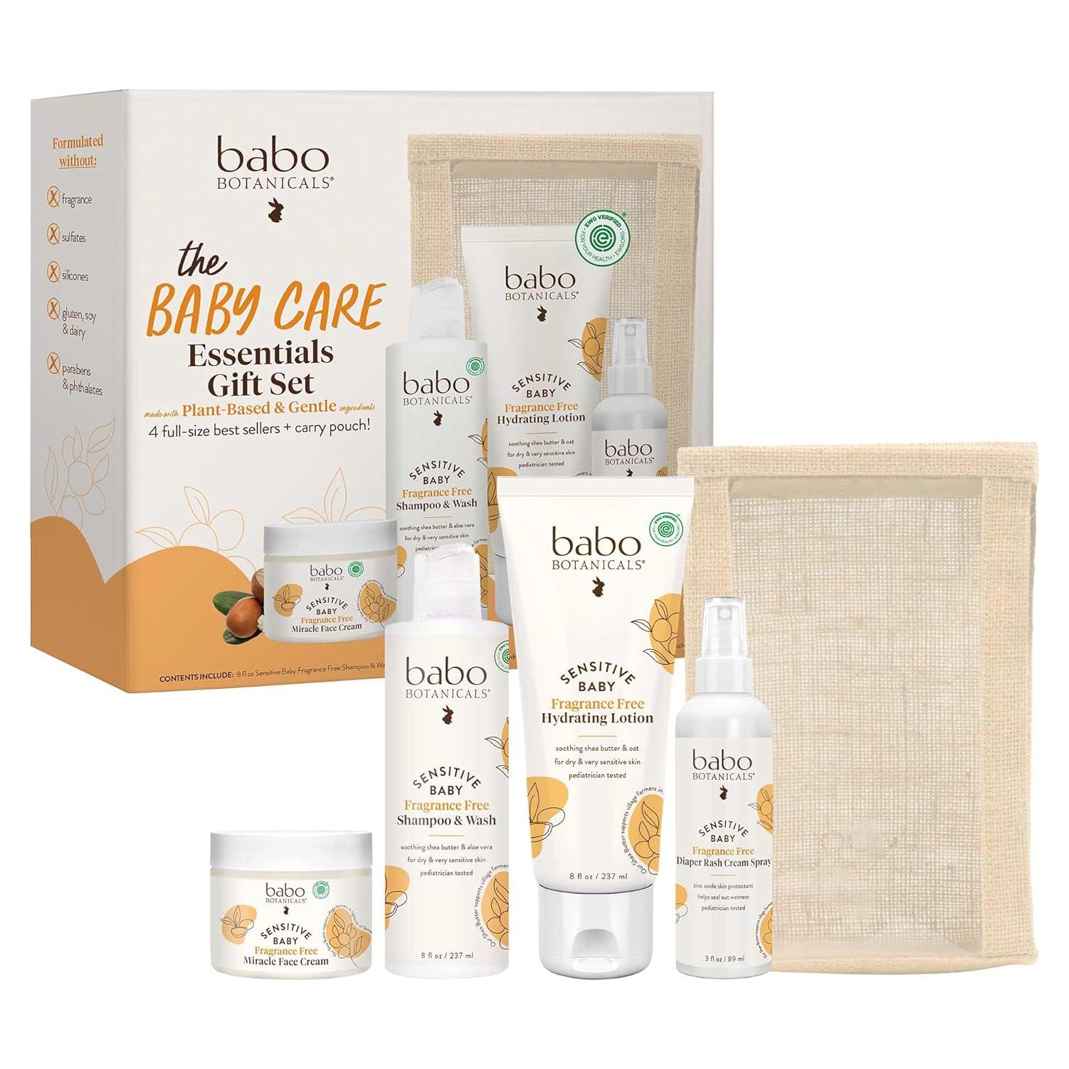 Conjunto de Regalo Cuidado Bebé Babo Botanicals - 5 Artículos