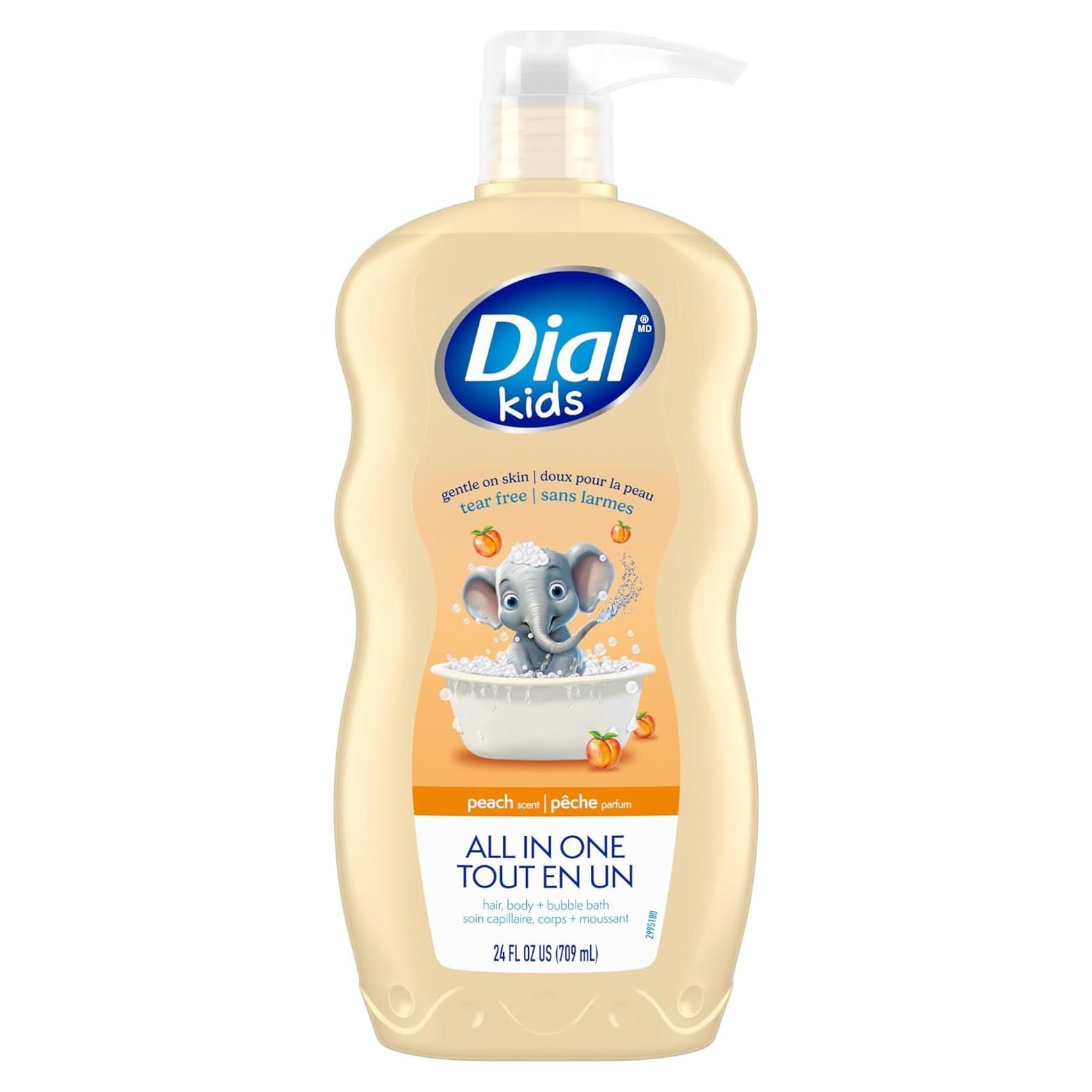 Jabón 3-en-1 para Niños Dial Durazno 946 ml Hipoalergénico