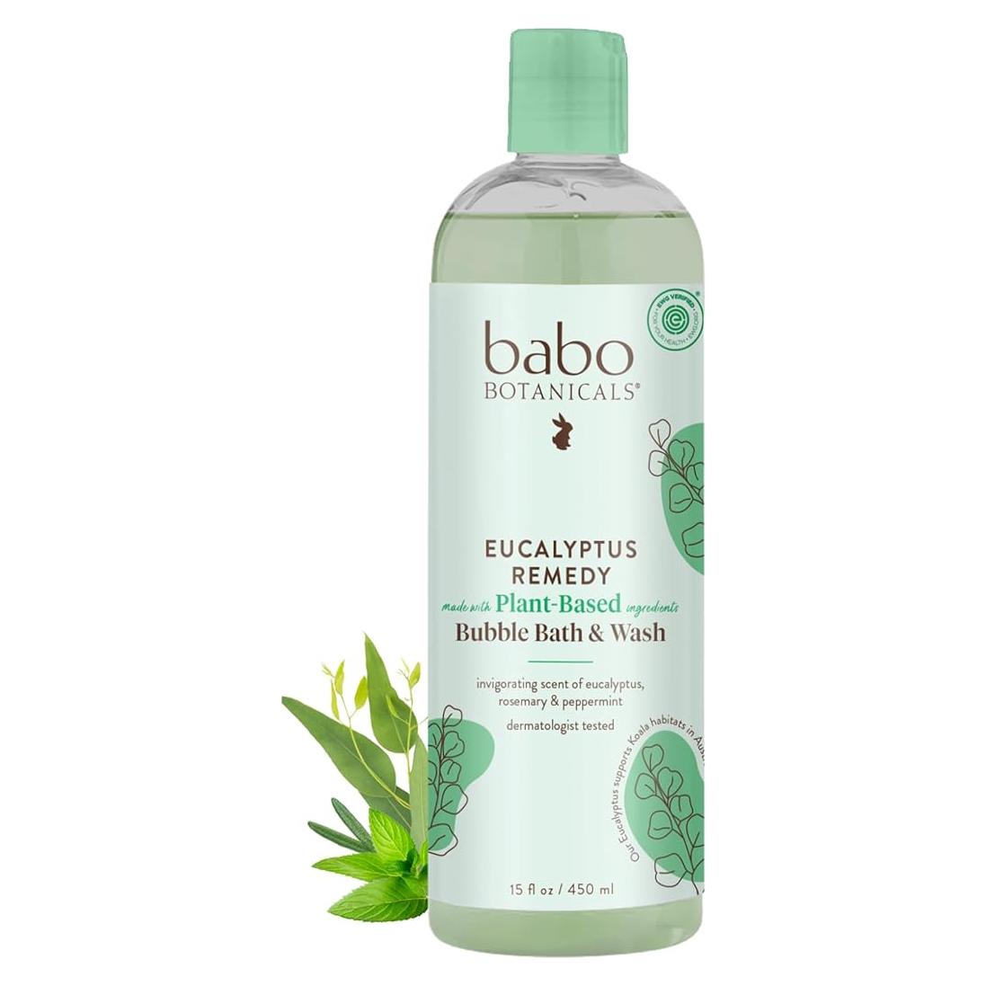 Babo Botanicals Baño de Burbuja y Champú Eucalipto 2-en-1 425g