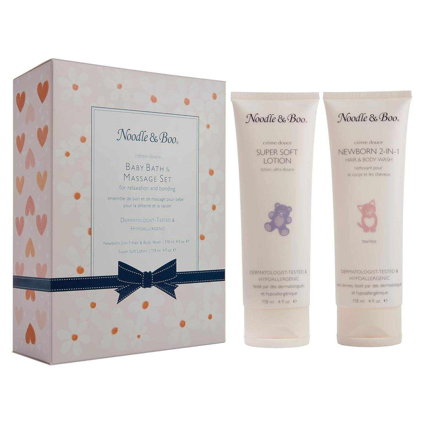 Set de Regalo de Baño y Masaje Noodle & Boo - Jabón 113g y Loción Hipoalergénica