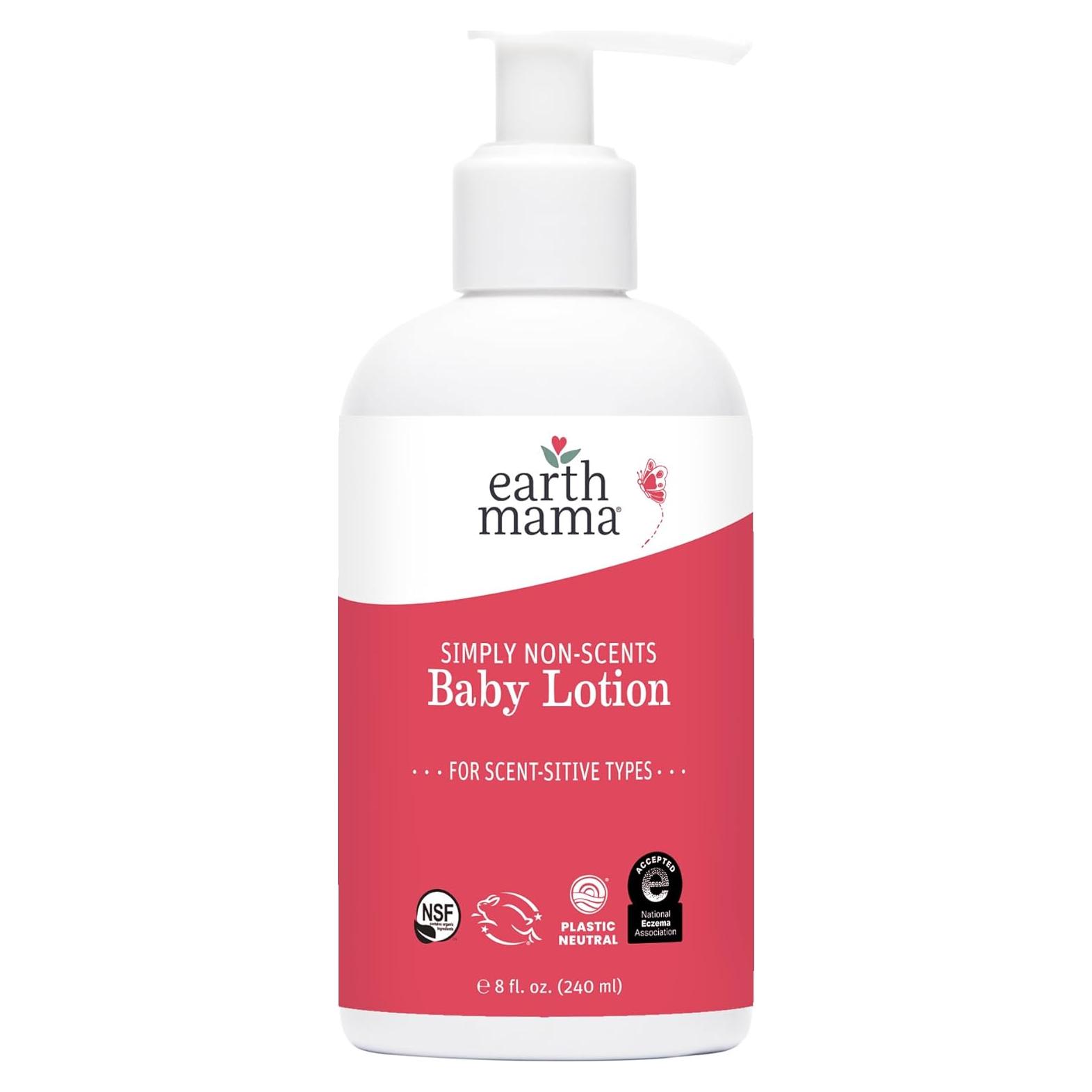 Loción Hidratante Sin Fragancia Earth Mama 236ml Piel Sensible