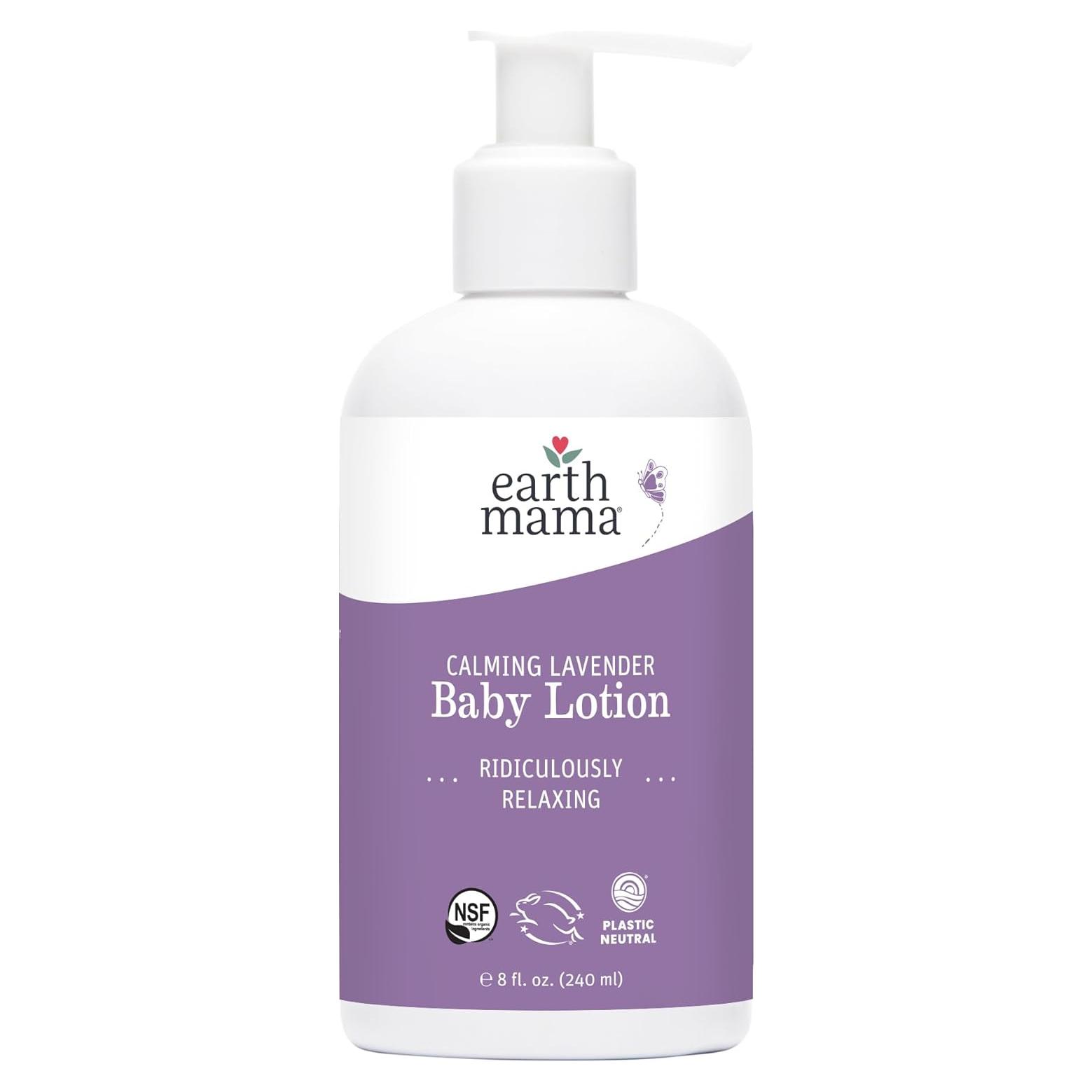Loción Calmante para Bebés de Lavanda Earth Mama 236 ml