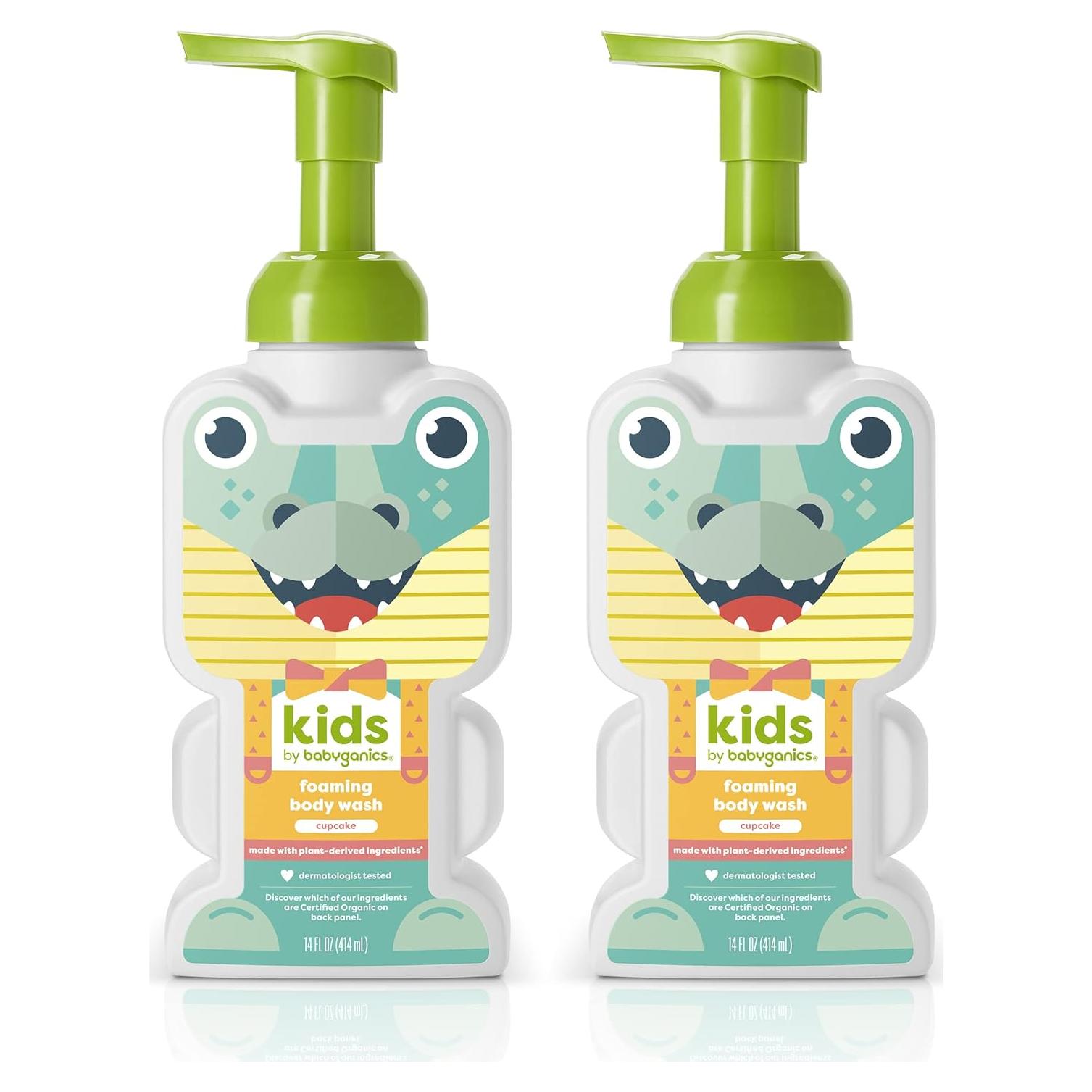 Jabón Espumoso para Niños Babyganics Cupcake 414 ml (2 Unidades)