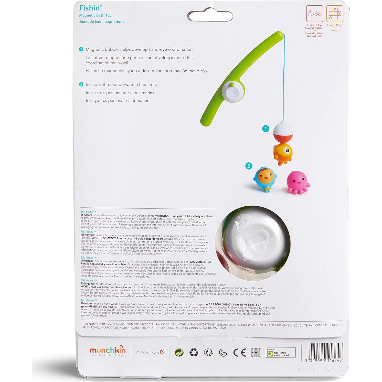 Juguete de Baño Magnético Munchkin Set 4 Piezas para Bebés