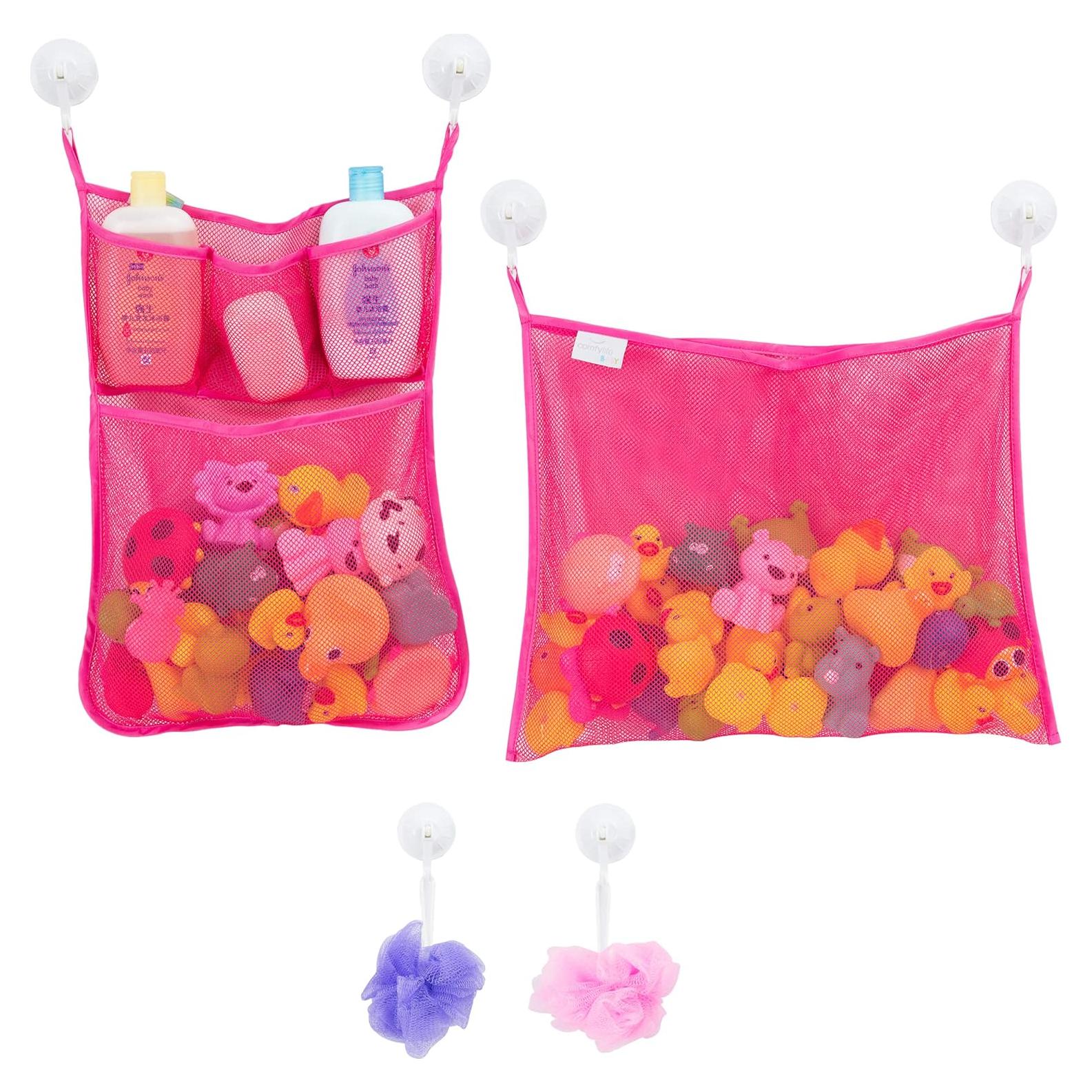 Organizador de Juguetes de Baño Comfylife - 2 Piezas Rosa