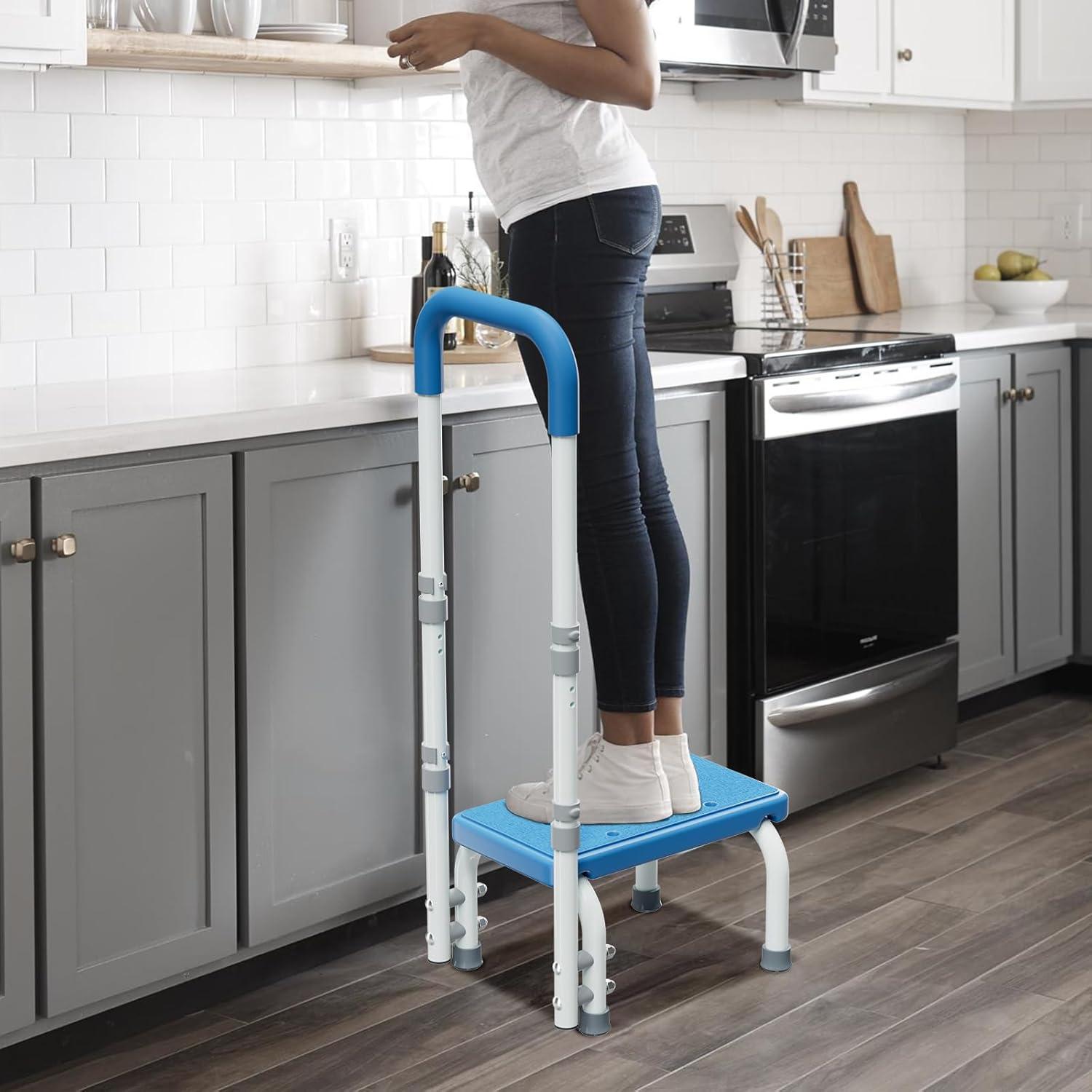 Escalera Ajustable WHOMEC con Manijas Antideslizantes 94.3 cm