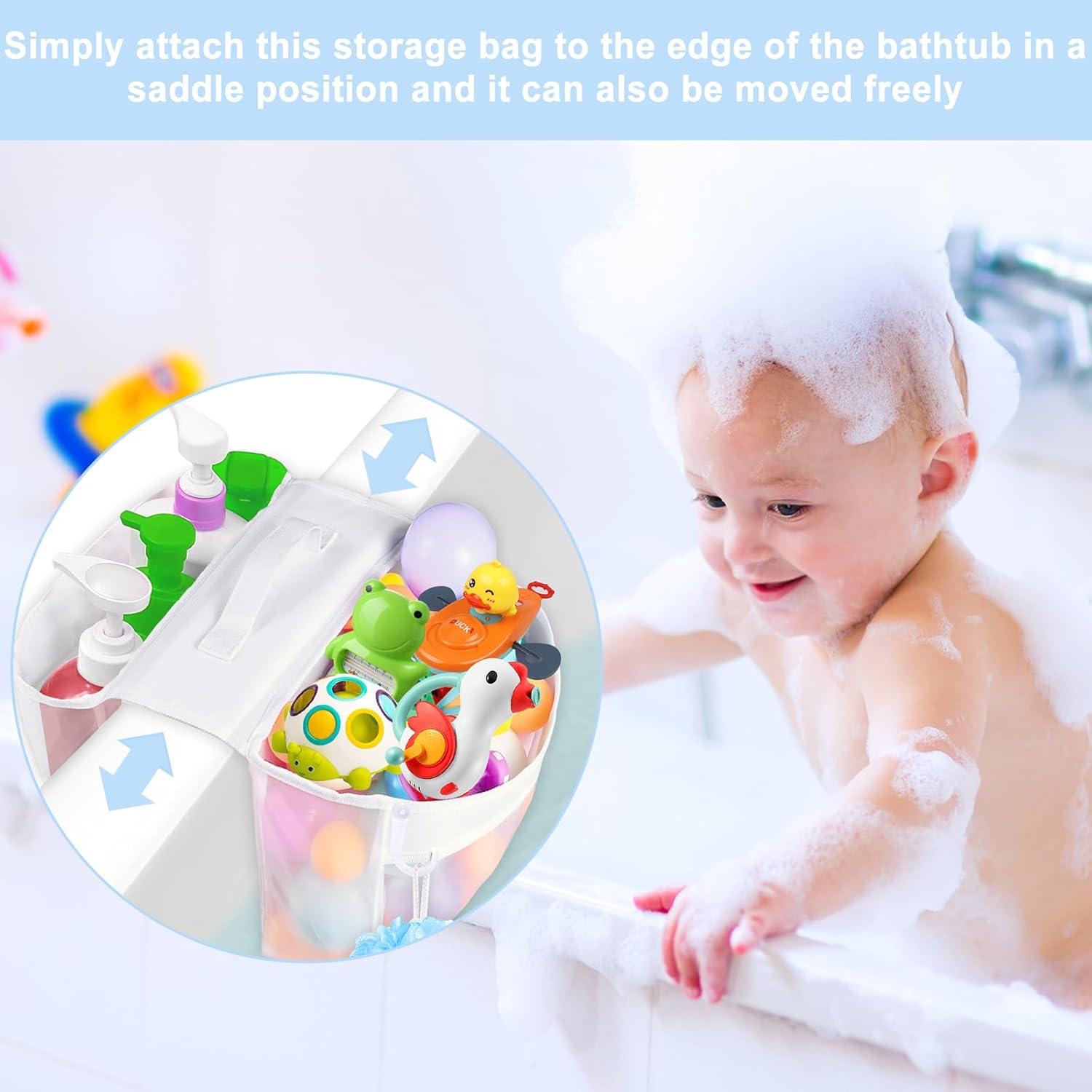 Organizador de Juguetes de Baño Cerpourt 26.5L Malla Secado Rápido