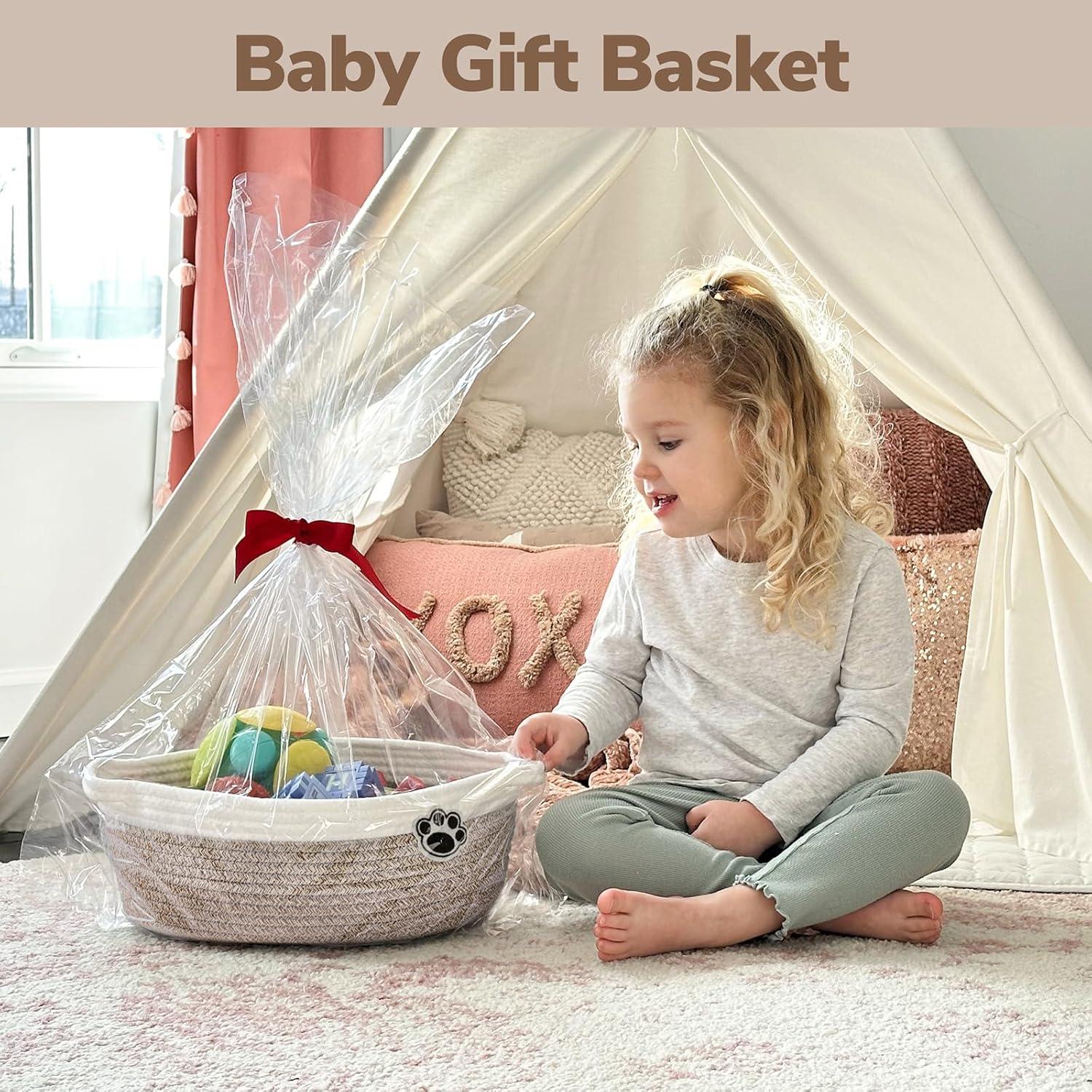 Cesta de Almacenamiento Tejida HiChen 30.5x20.3x12.7cm Marrón