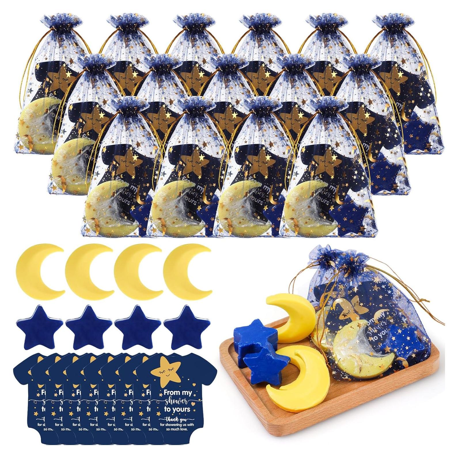 50 Jabones Recuerdo Baby Shower Dansib Luna y Estrella