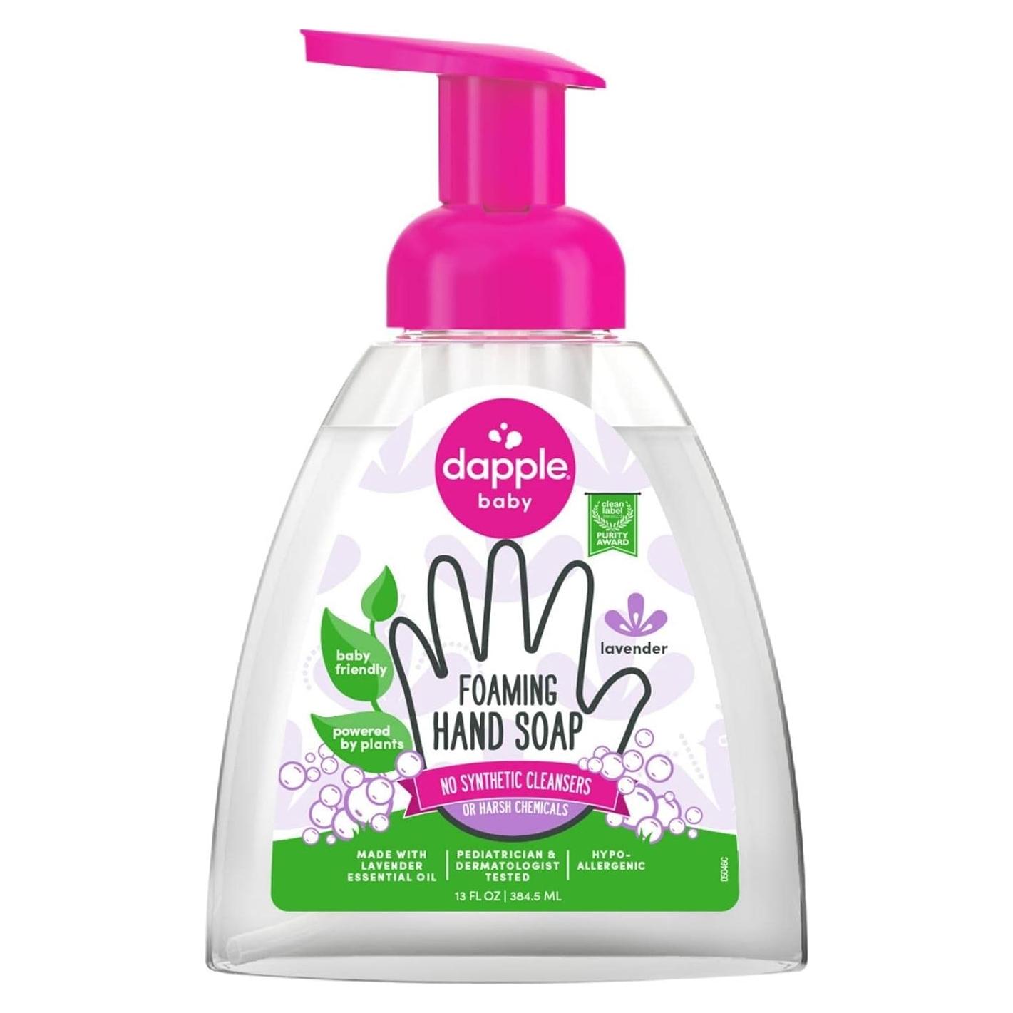 Jabón Espumoso Dapple para Bebés 385ml Lavanda Hipoalergénico