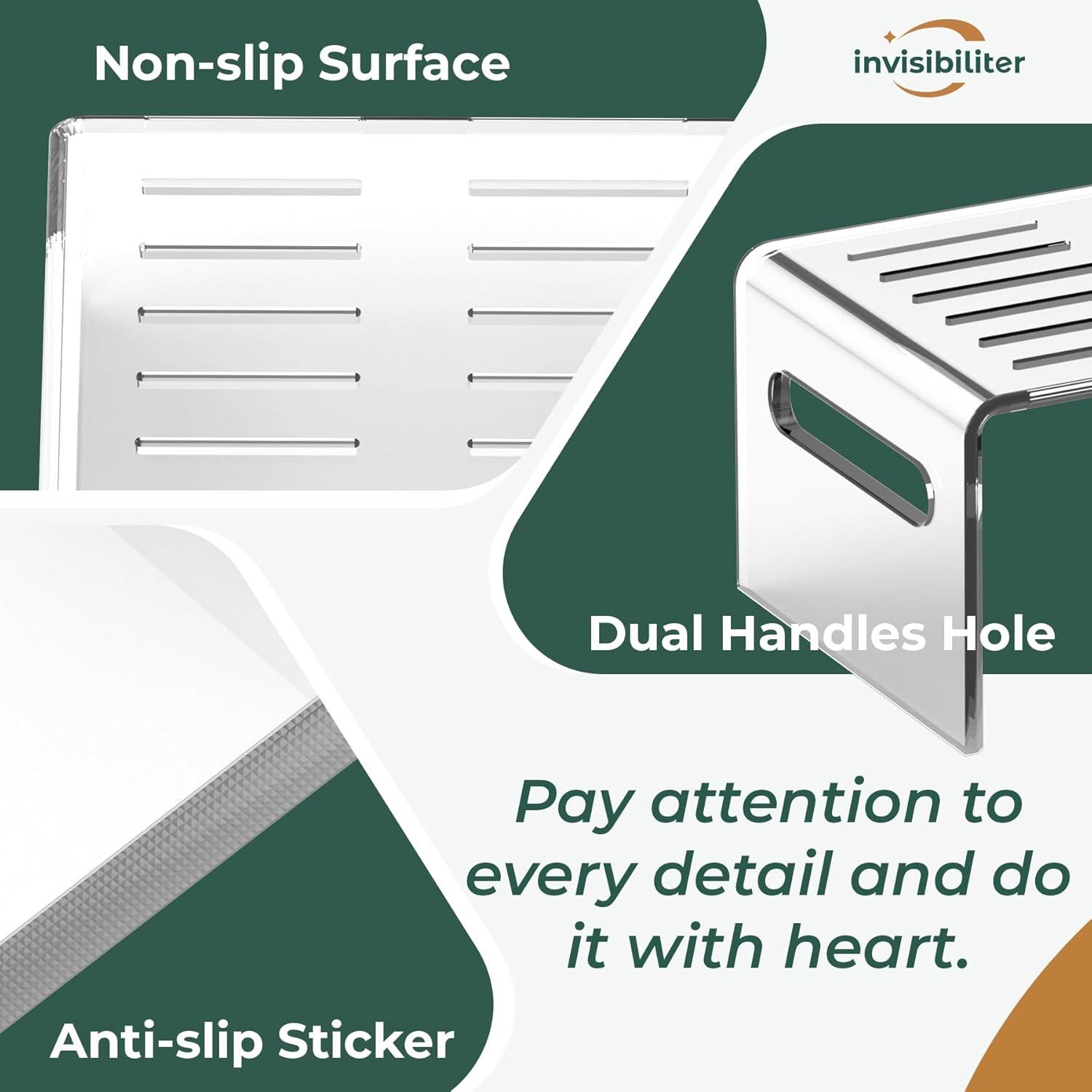 Escalera de Acrílico Antideslizante Invisibiliter 35.1x24.9cm