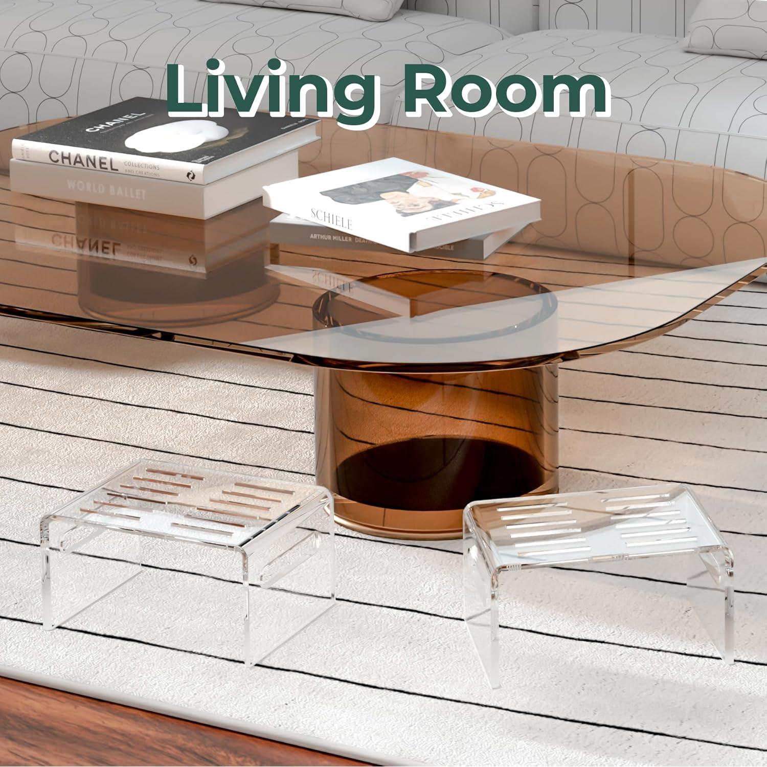 Escalera de Acrílico Antideslizante Invisibiliter 35.1x24.9cm