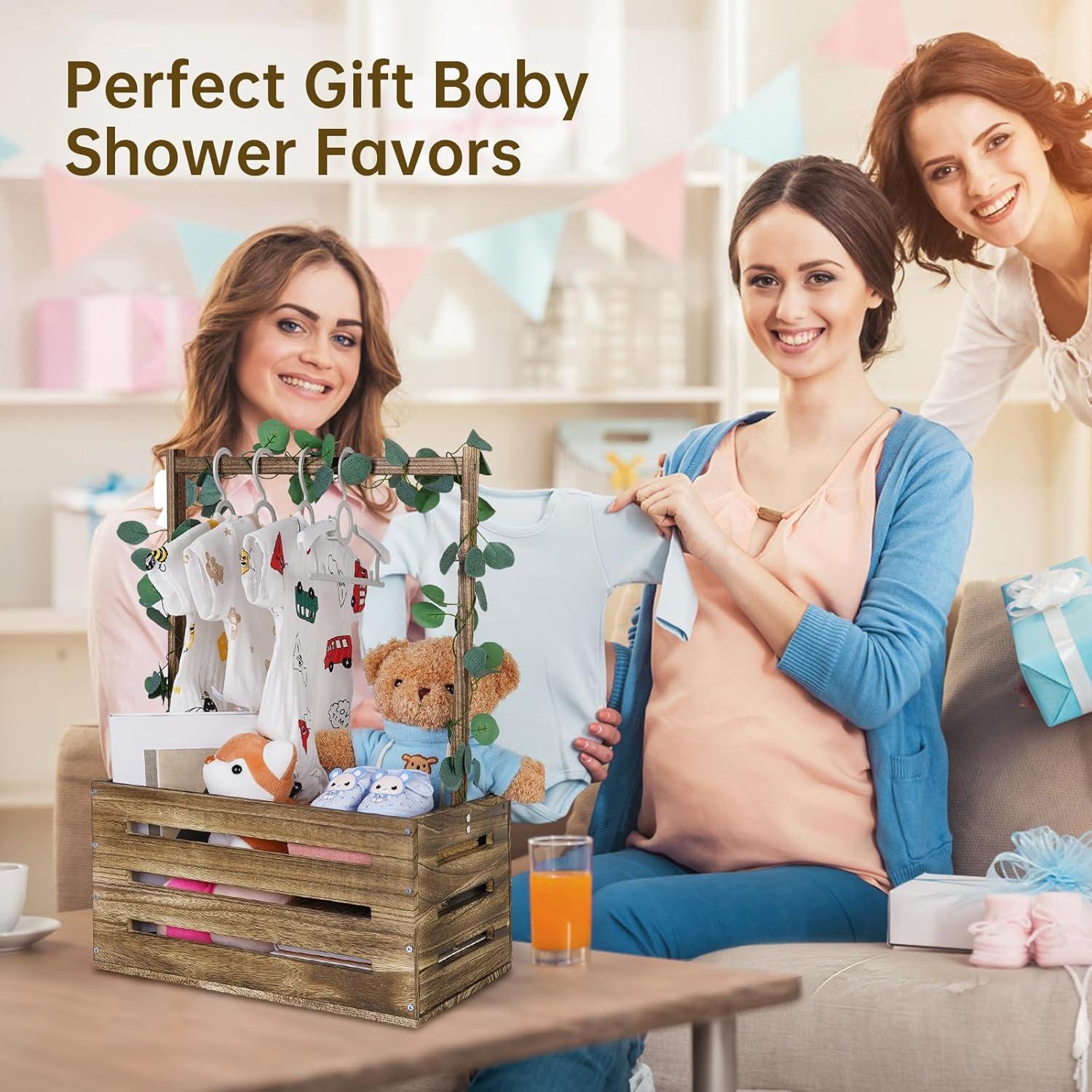 Caja de Madera para Bebé Snpwne 40x30x22 cm Negra