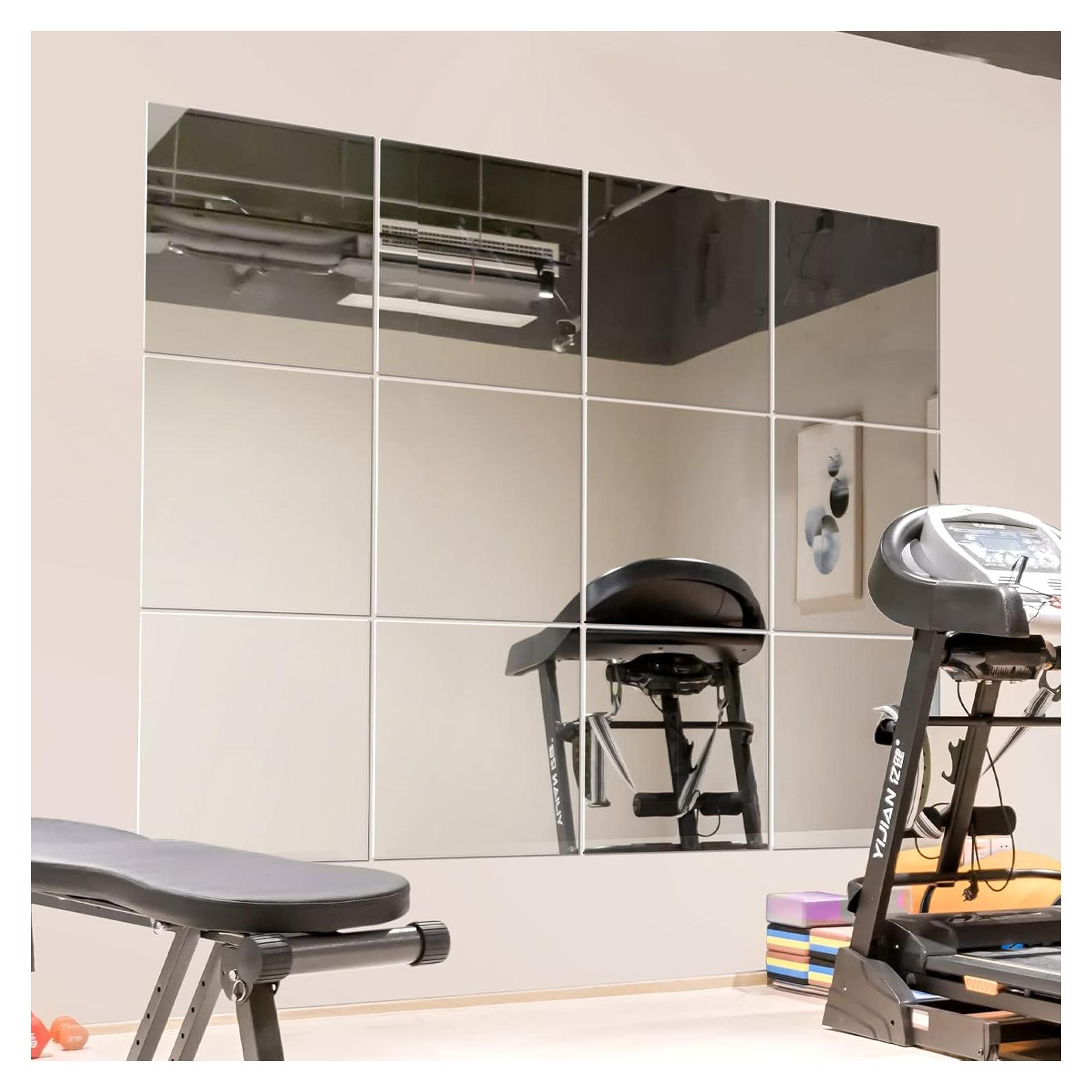 Espejo de Pared Murrey Home 12 Piezas 30x30 cm Vidrio Pulido