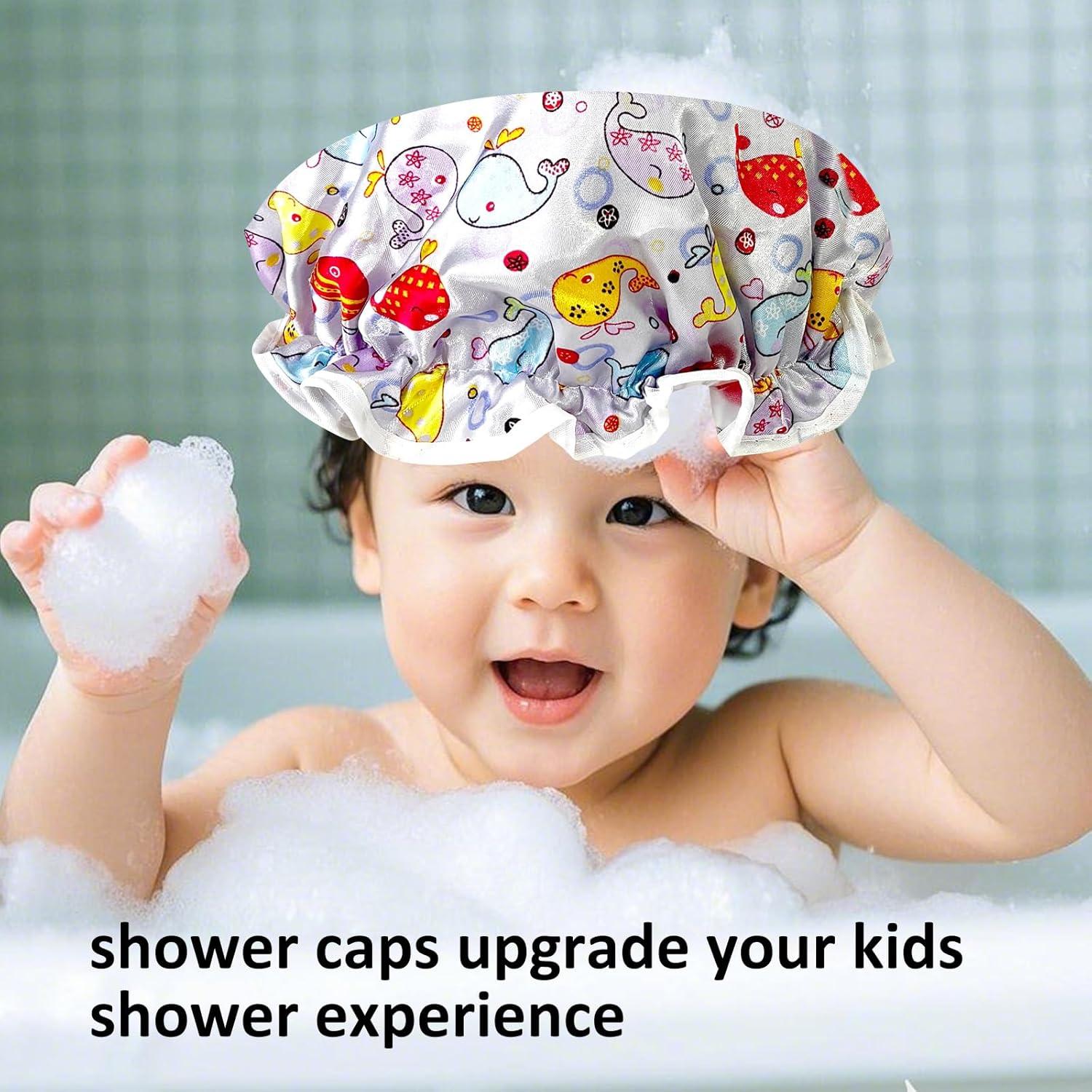 Gorro de Ducha Reutilizable para Niños JZPAMJ - 3 Piezas