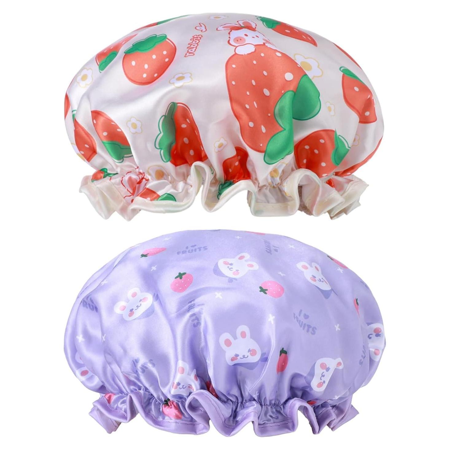 Gorros de Ducha para Niños BOHUIZ 2 PCS Impermeables