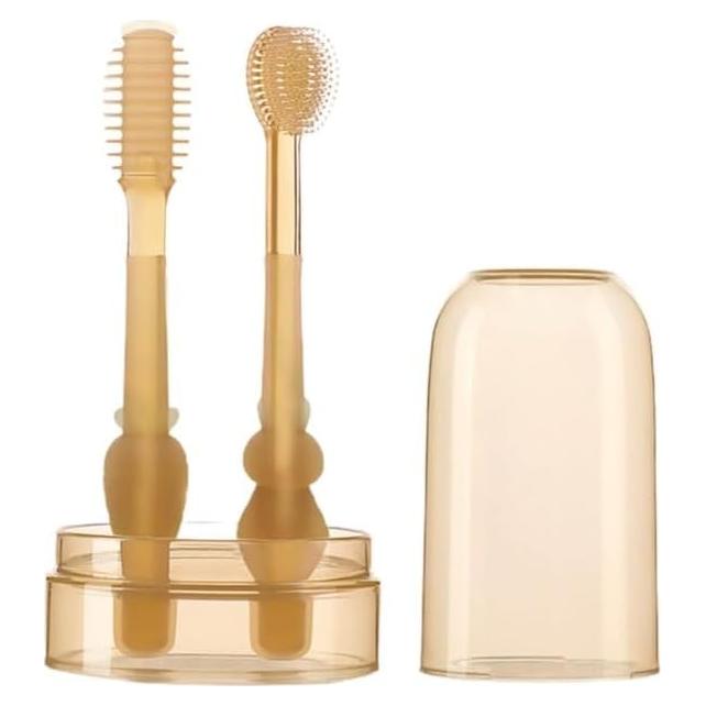 Cepillo de Dientes Infantil Enyolidimk 360 Grados Silicona 0-18M