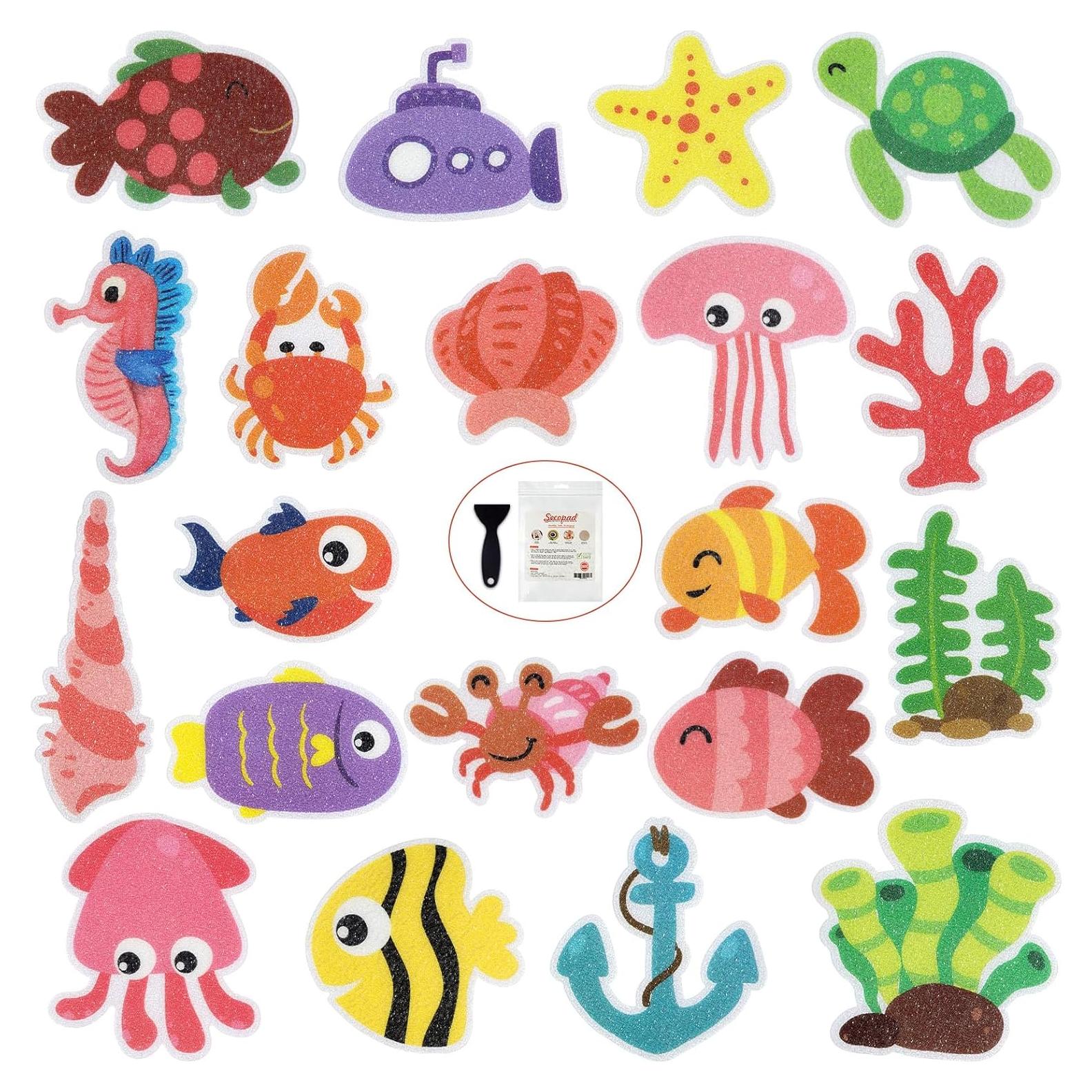 Pegatinas Antideslizantes Secopad para Bañera 20pcs Marinas