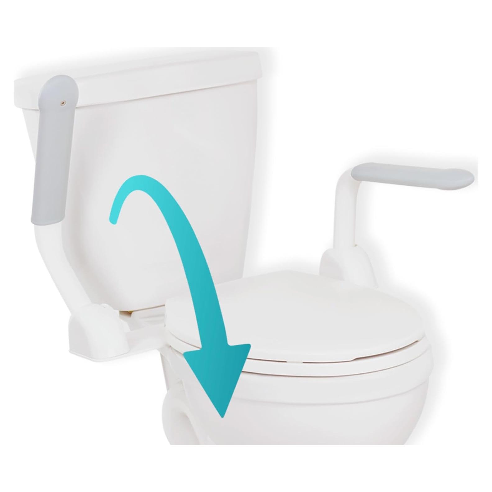 Barra de Seguridad para Inodoro Vive - Soporte Plegable Blanco